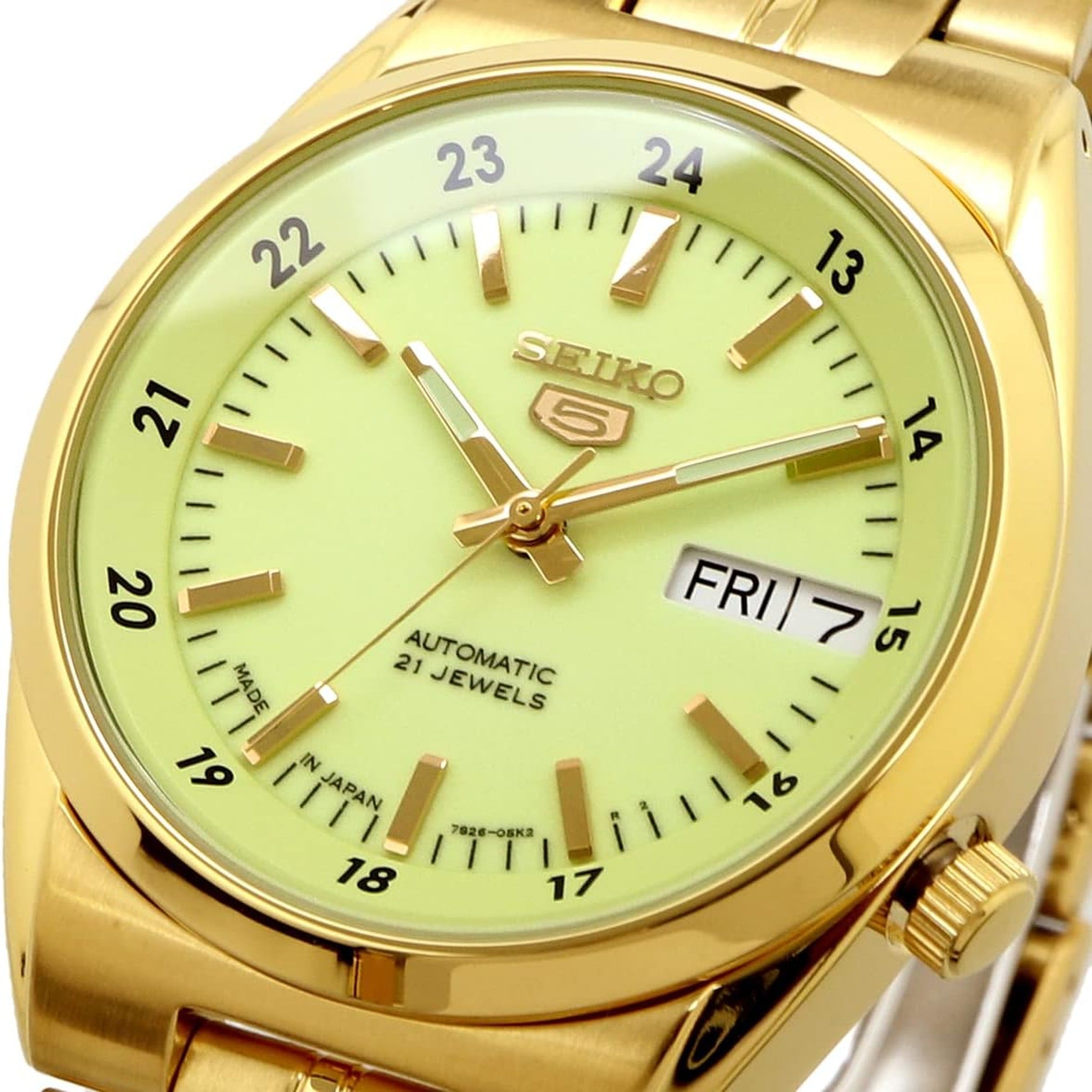 Montre Seiko 5 Homme Automatique SNK578J1 Doré Vert