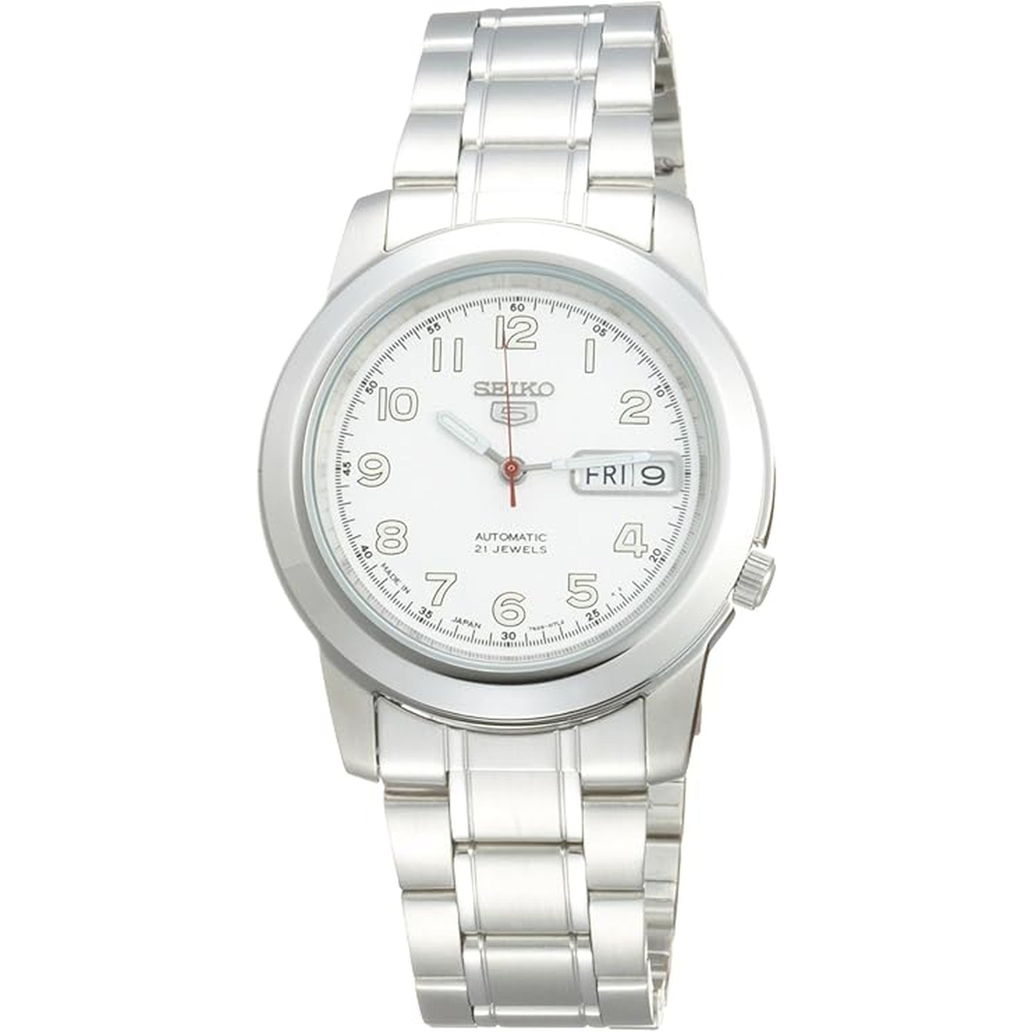 Montre Seiko 5 Homme Automatique SNKK33J1 Argenté Blanc