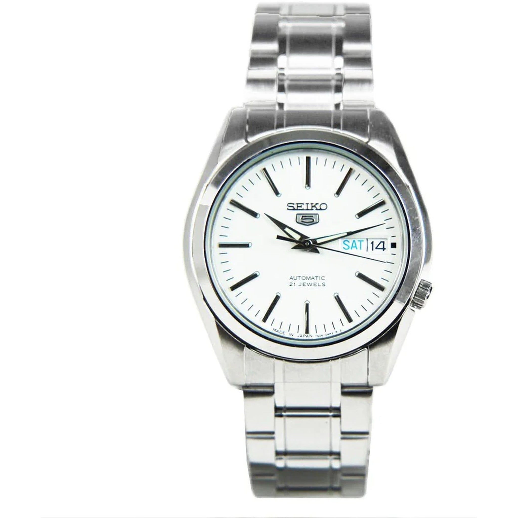 Seiko 5 Herren-Automatikuhr SNKL41J1 Weiß