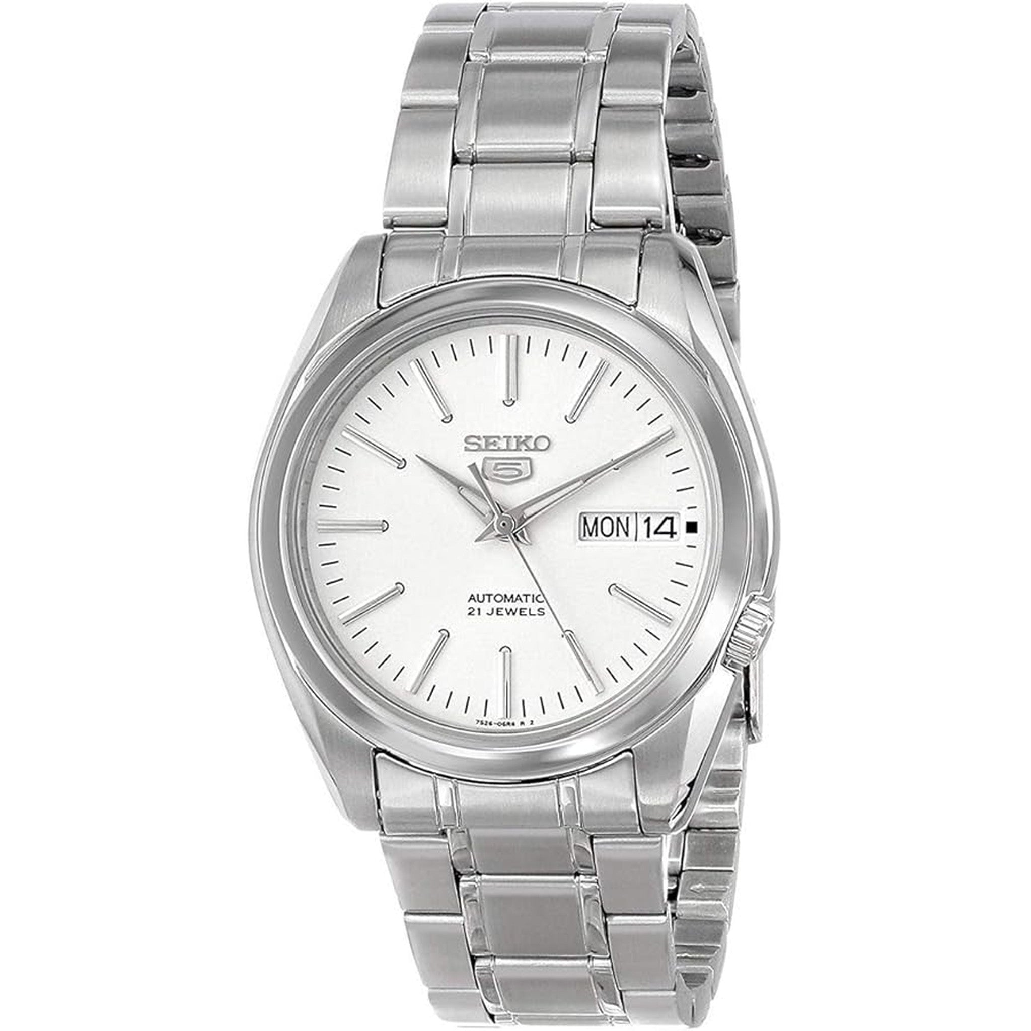 Montre Seiko 5 Homme Automatique SNKL41K1 Blanc