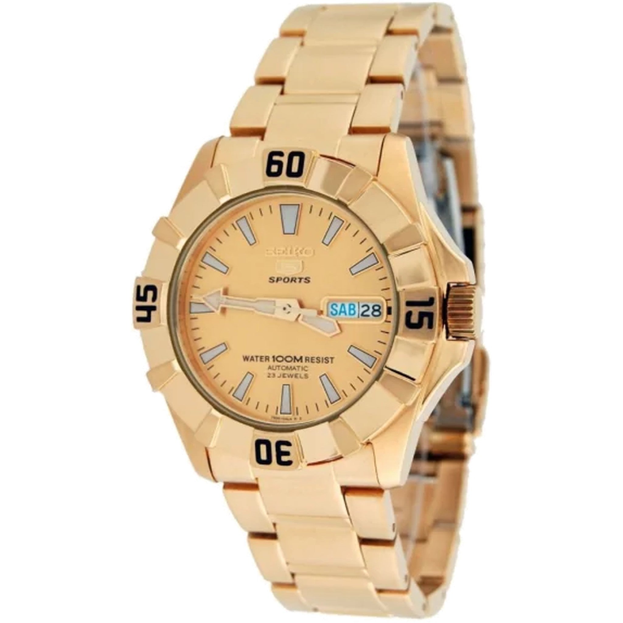 Montre Seiko 5 Sports Homme Automatique SNZF64K1 Doré