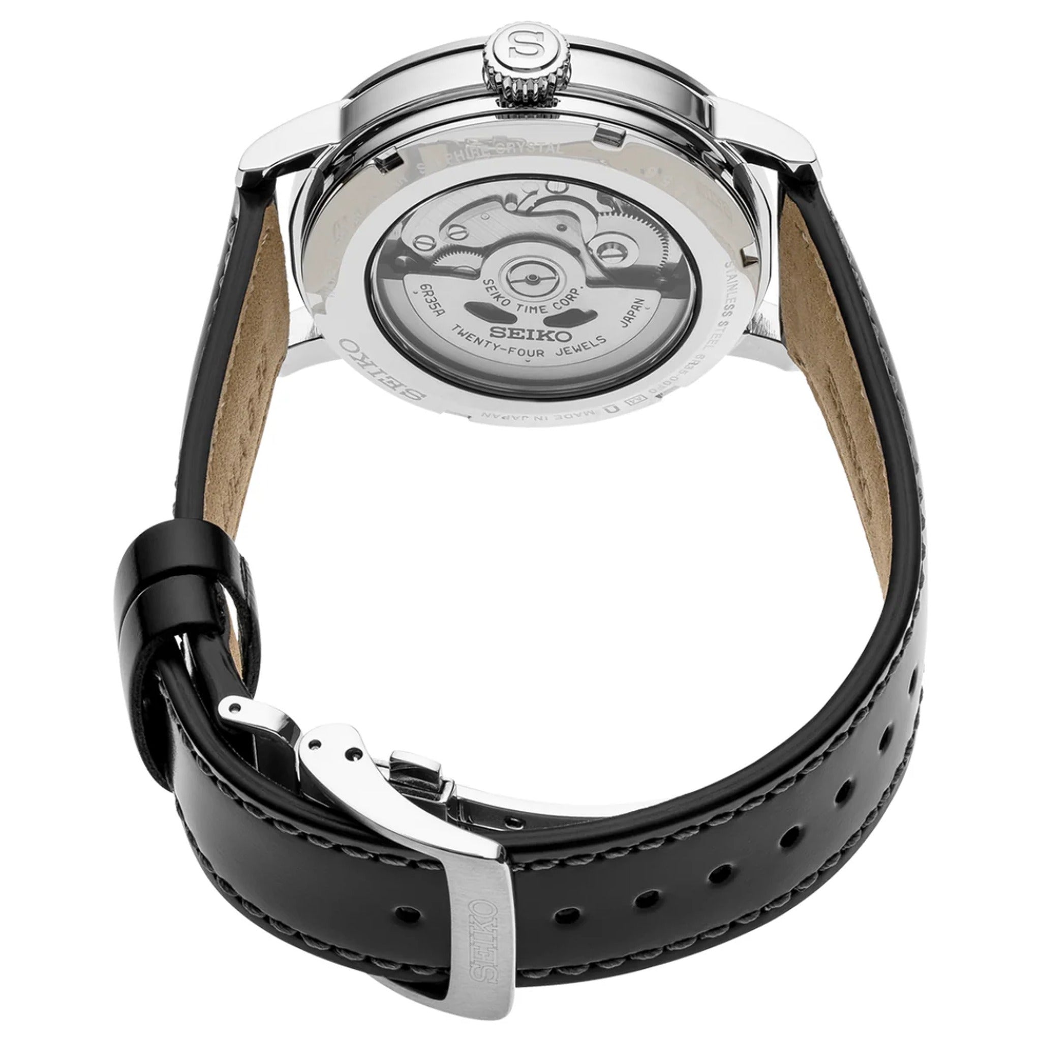 Seiko Presage Automatic Men's Watch SPB113J1 White and Black Enamel