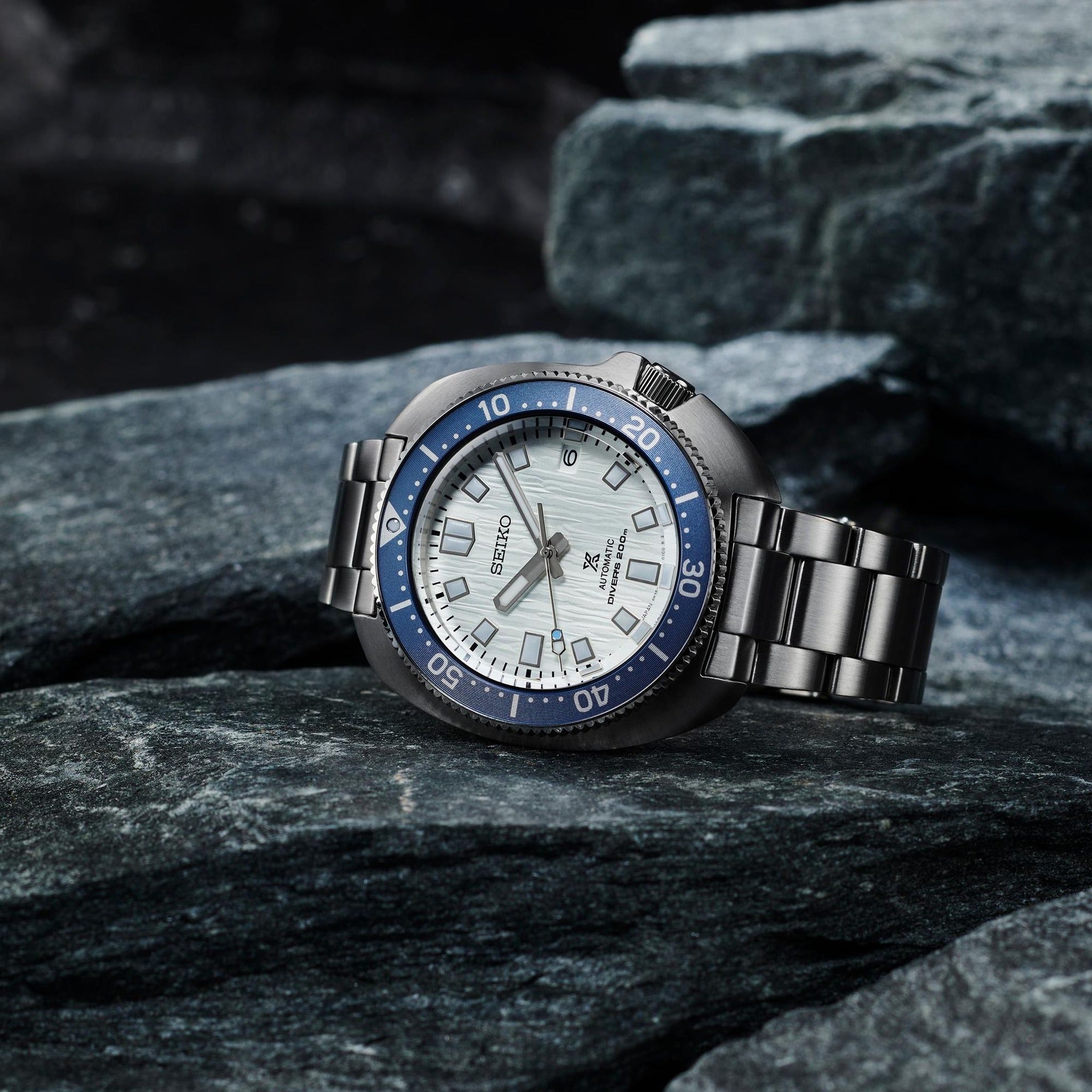 Montre Seiko Prospex Automatique Homme SPB301J1 Blanc Bleu Édition Save The Ocean