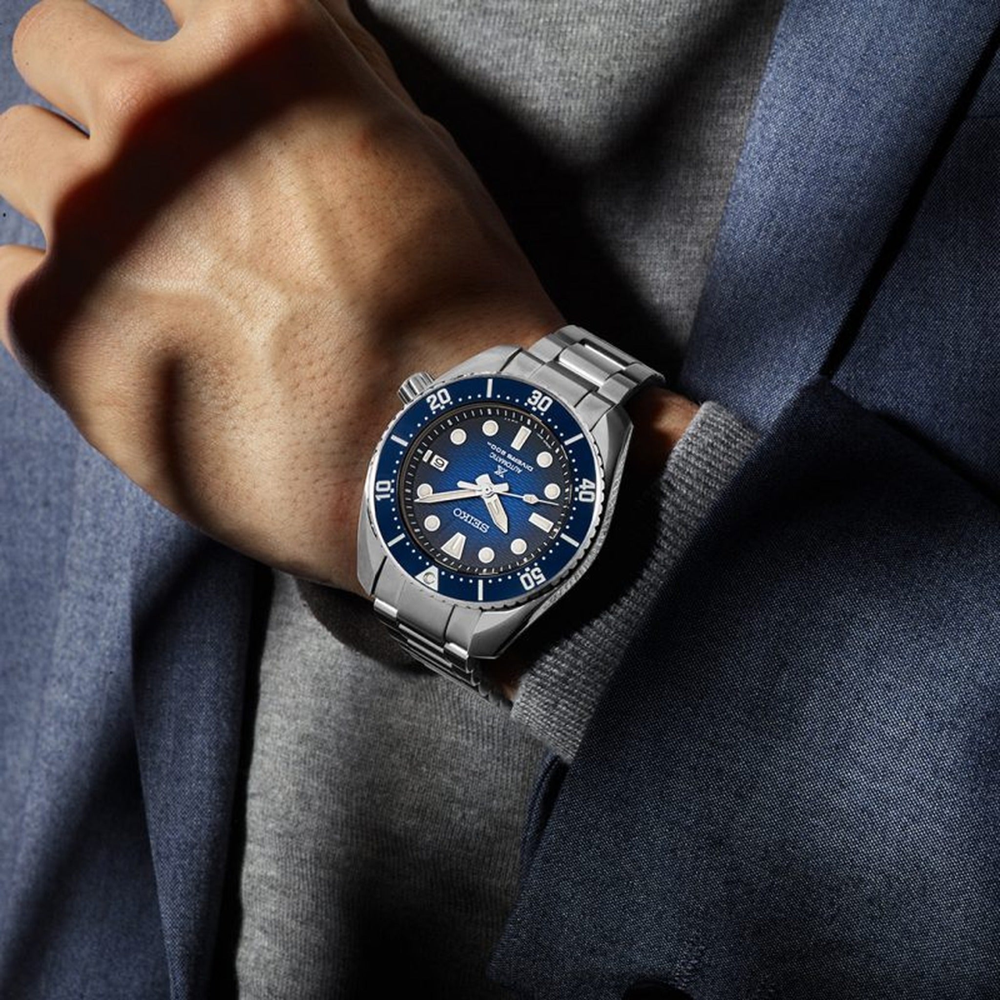 Seiko Prospex Sea King Sumo Automatic Men's Watch SPB321J1 Blue
