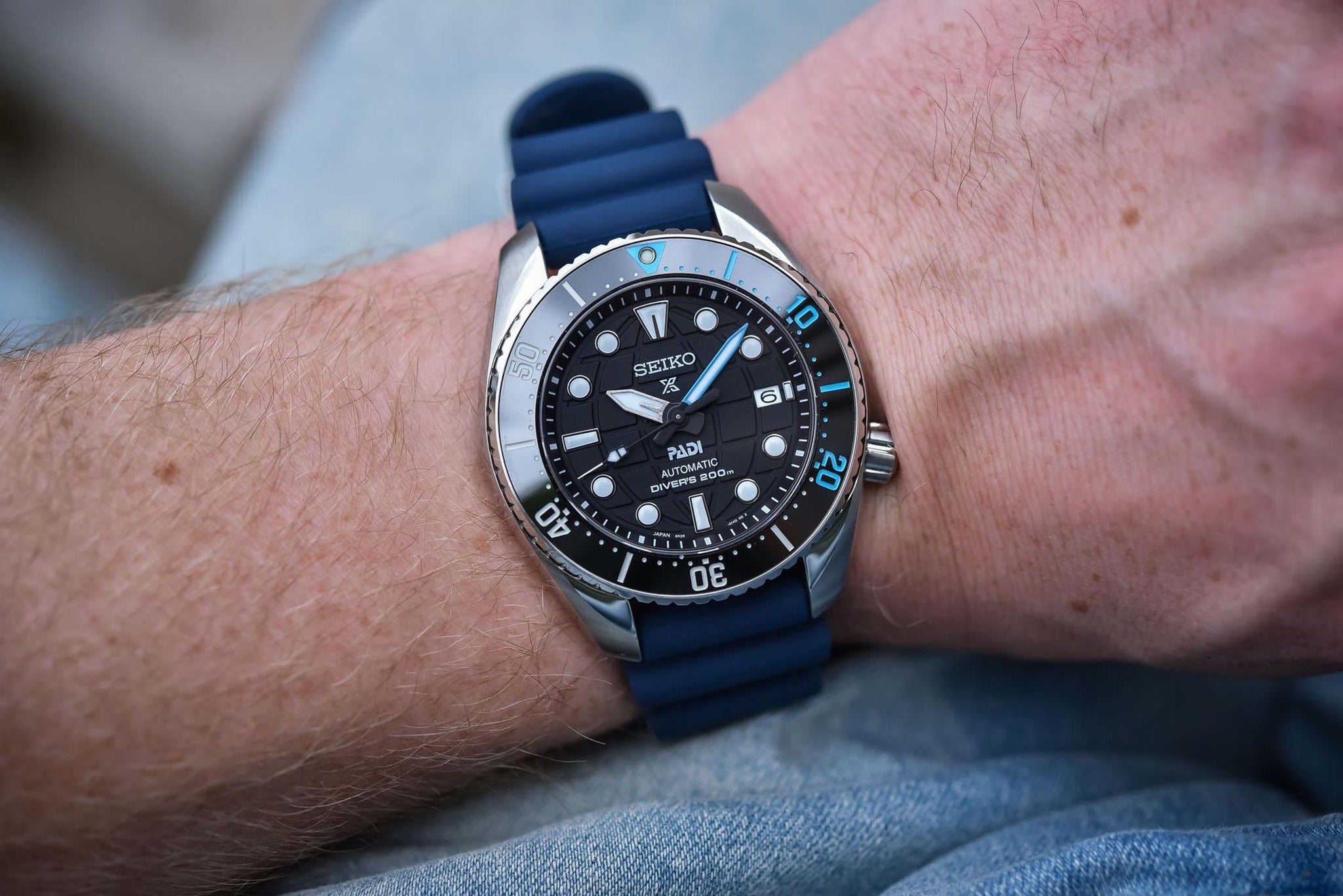 Seiko Prospex PADI Automatic Men's Watch SPB325J1 Black Blue