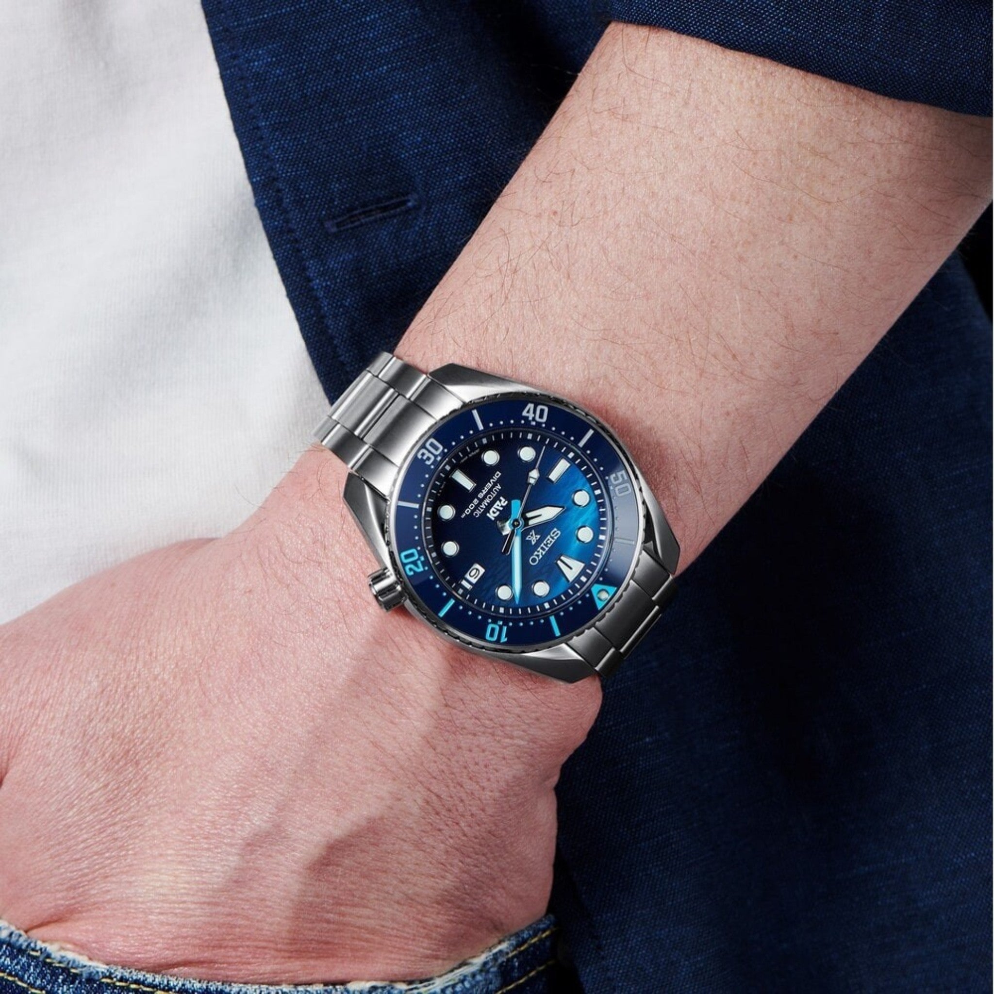 Montre Seiko Prospex PADI Homme Automatique SPB375J1 Bleu