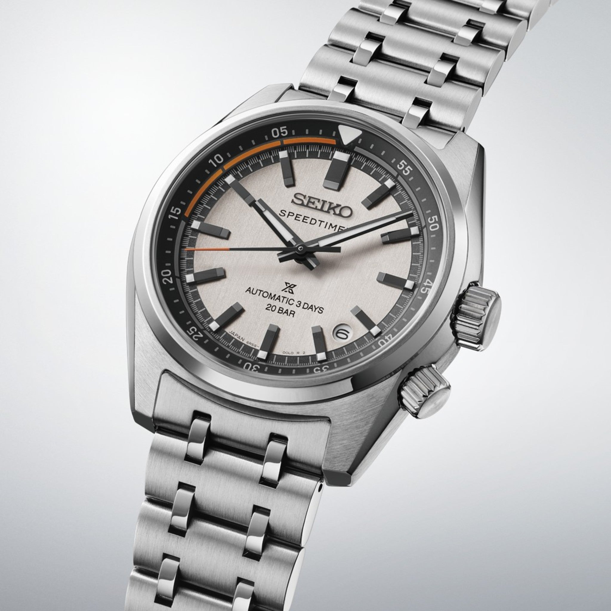 Montre Seiko Prospex Speedtimer Homme Automatique SPB513J1 Blanc Noir