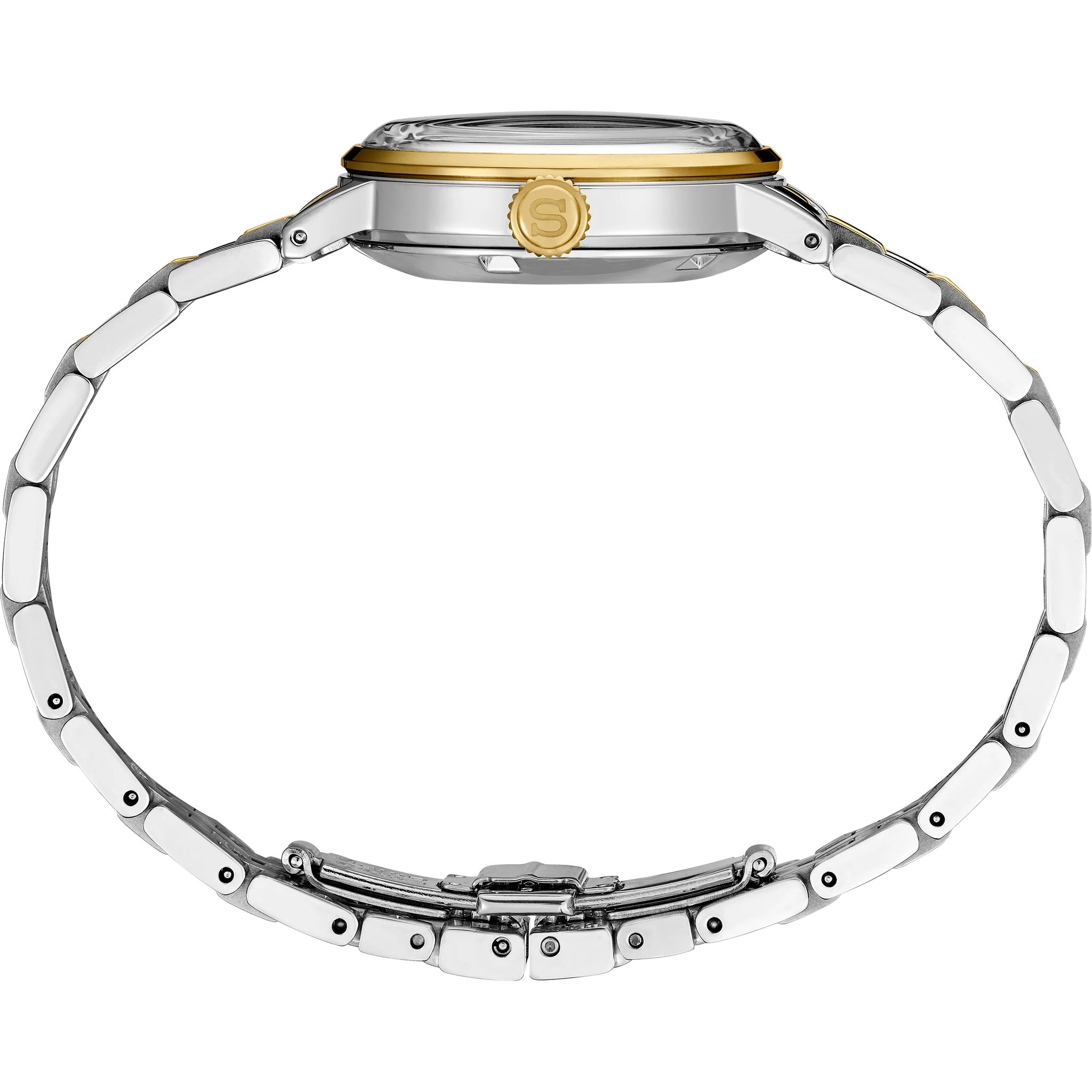 Montre Seiko Presage Cocktail Automatique Femme SRE010J1 Argenté Doré White Lady