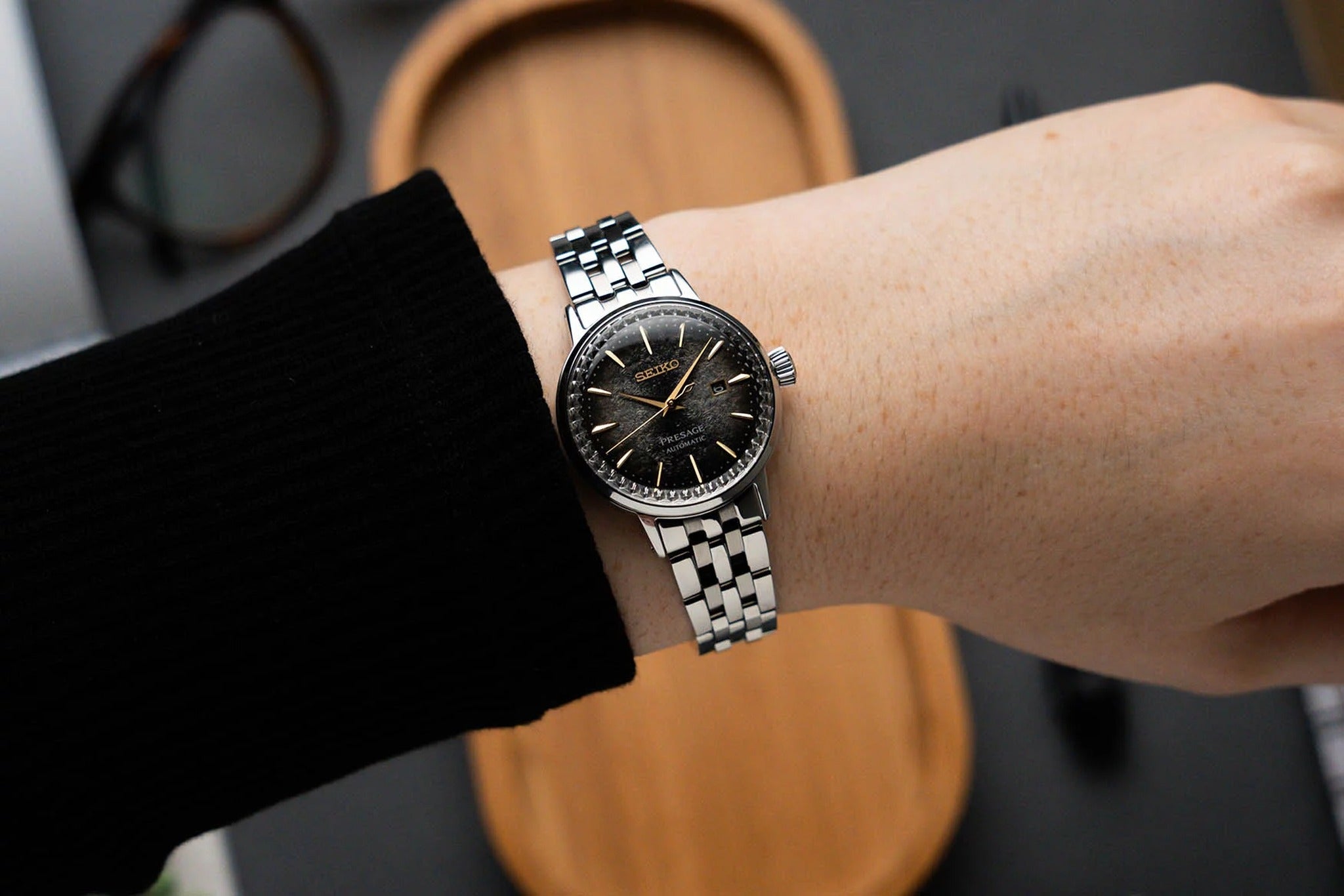 Seiko Presage Cocktail Automatik-Damenuhr SRE015J1 Limited Edition Star Bar