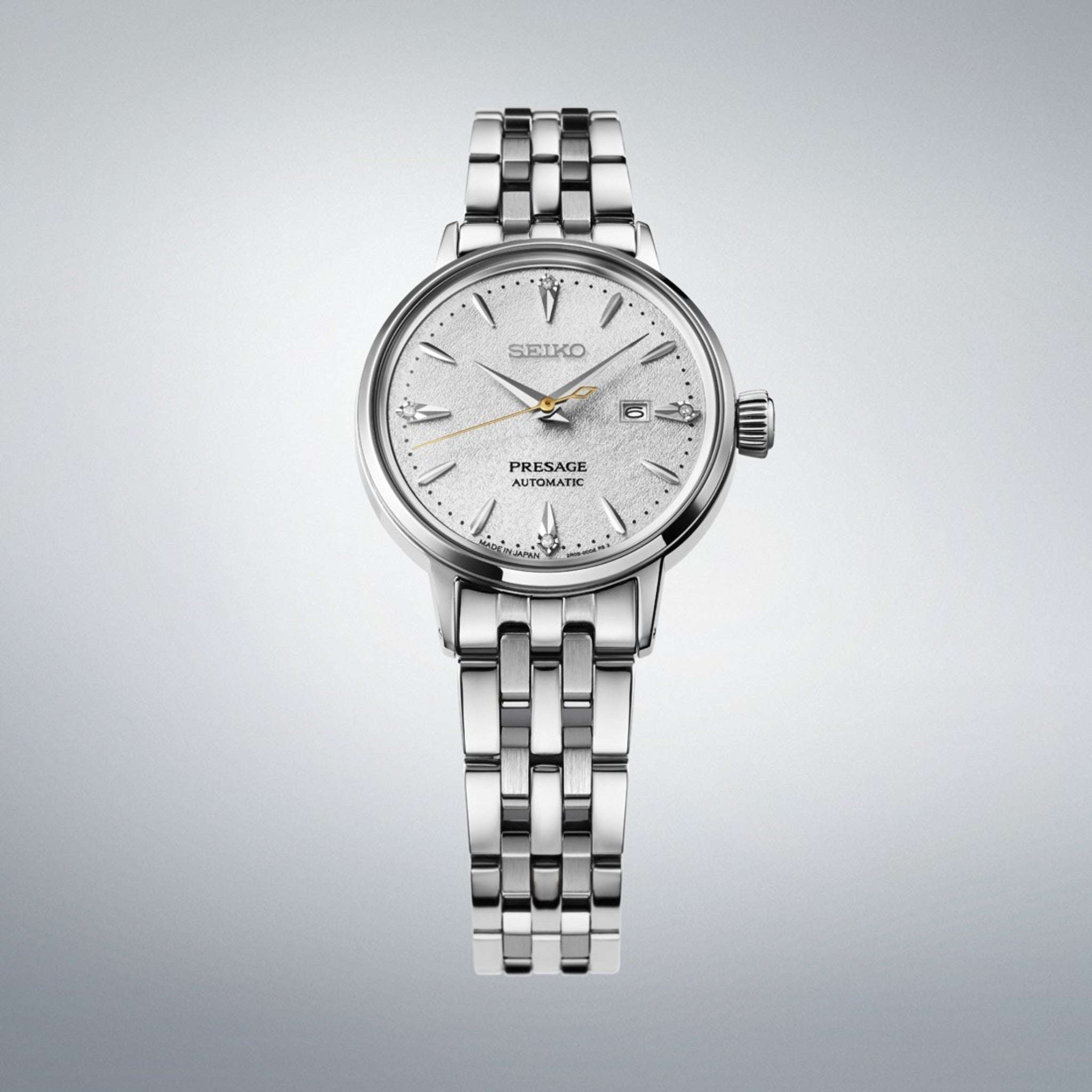 Montre Seiko Presage Cocktail Time Femme SRE017J1 Blanc Argenté