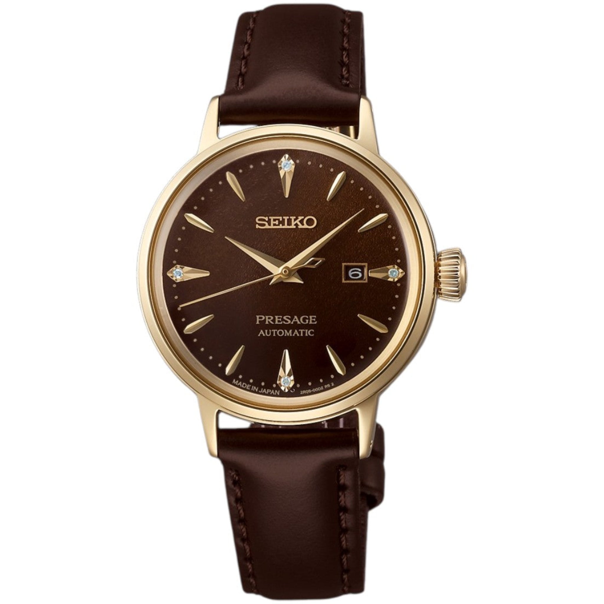 Seiko Automatic Presage Cocktail Women's Watch SRE020J1 Brown