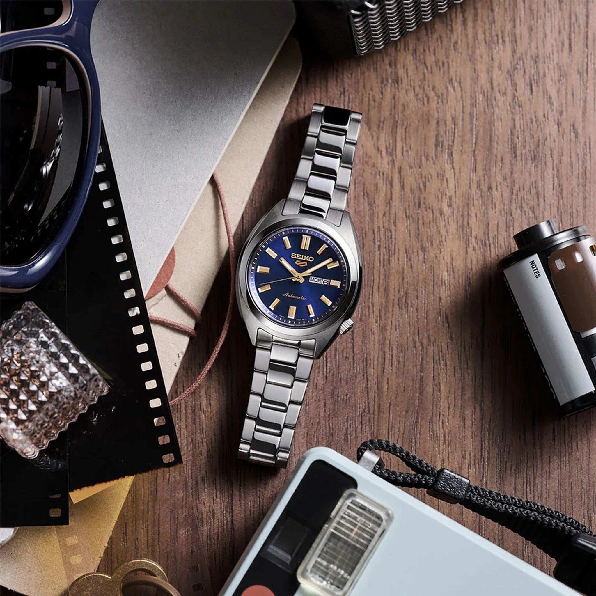 Montre Seiko 5 Sports SNXS Femme Automatique SRE021K1 Bleu Foncé