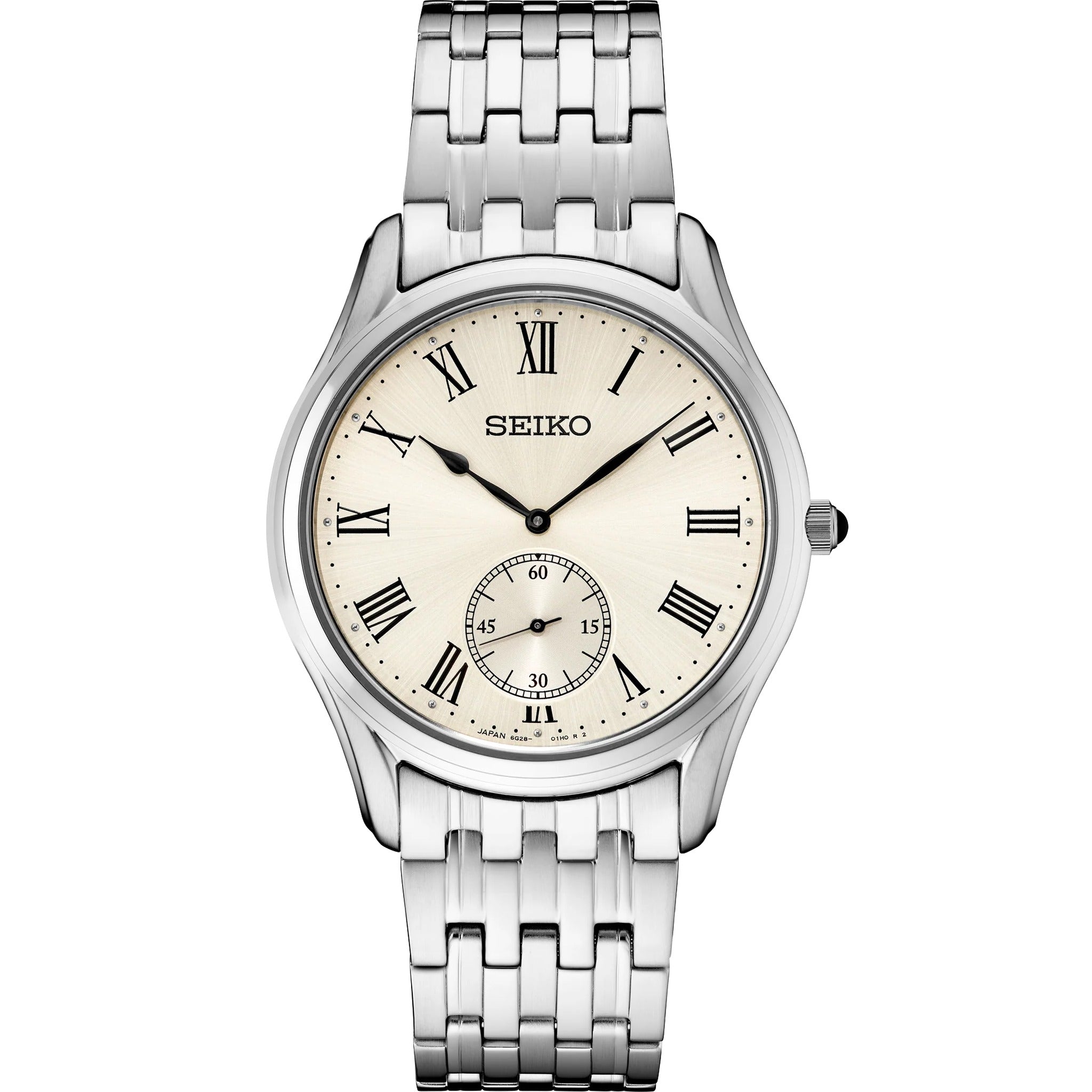 Montre Seiko Classique Quartz Homme SRK047P1 Argenté Petite Seconde Chiffres Romains