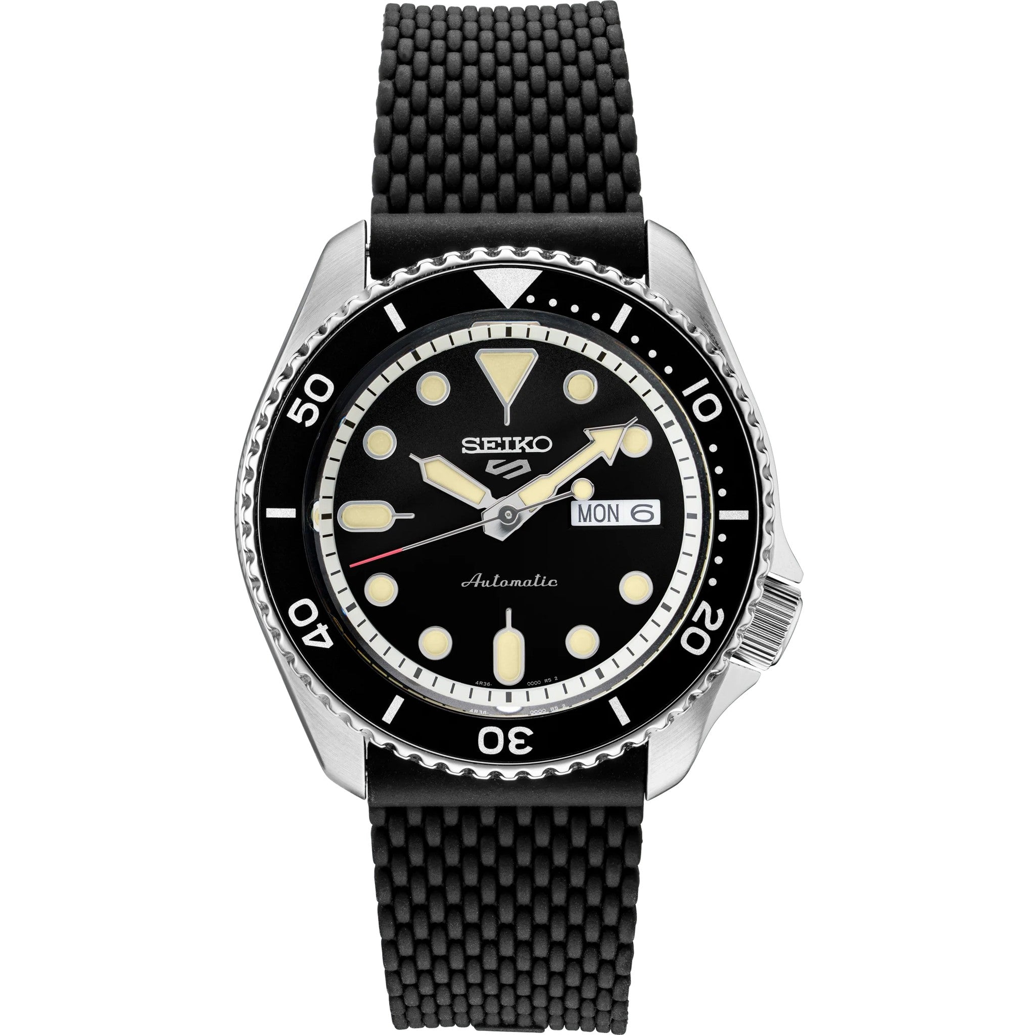 Seiko 5 Sports Men's Watch SRPD95 Automatic Black