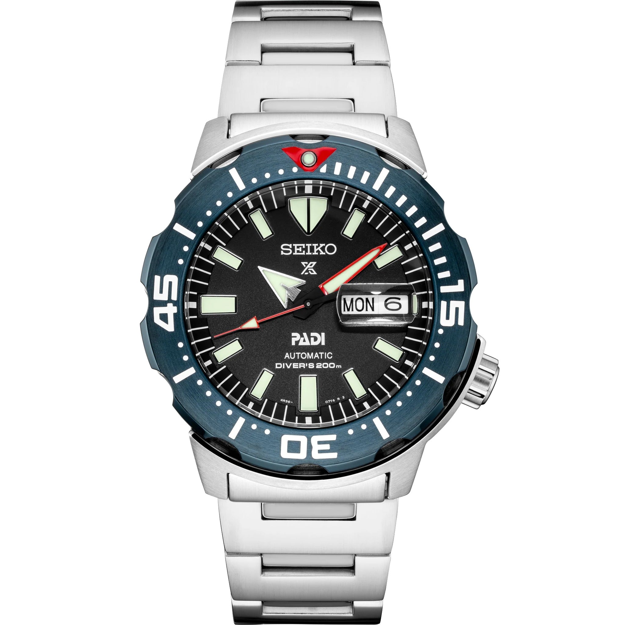 Seiko Prospex PADI Automatic Men's Watch SRPE27J1 Monster Black Blue
