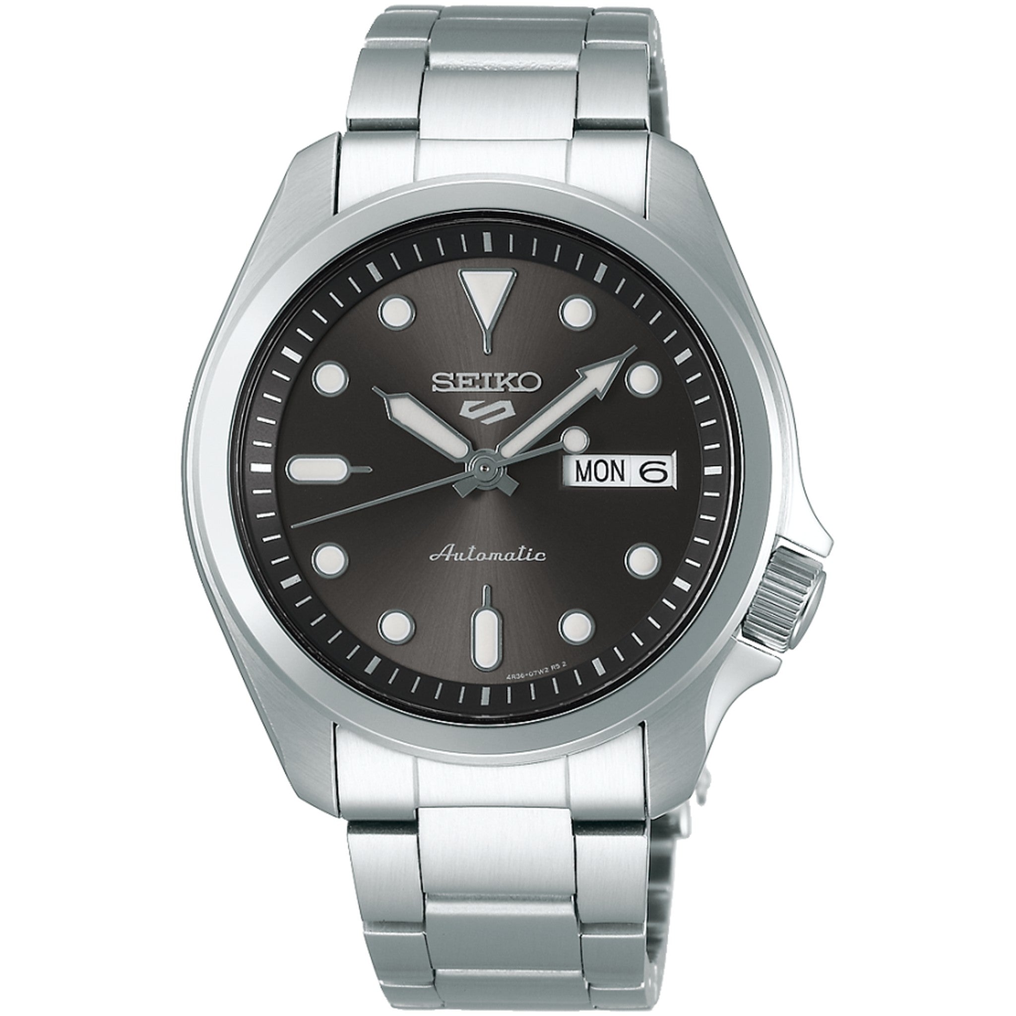 Seiko 5 Sports Automatik-Herrenuhr SRPE51K1 Schwarz Grau