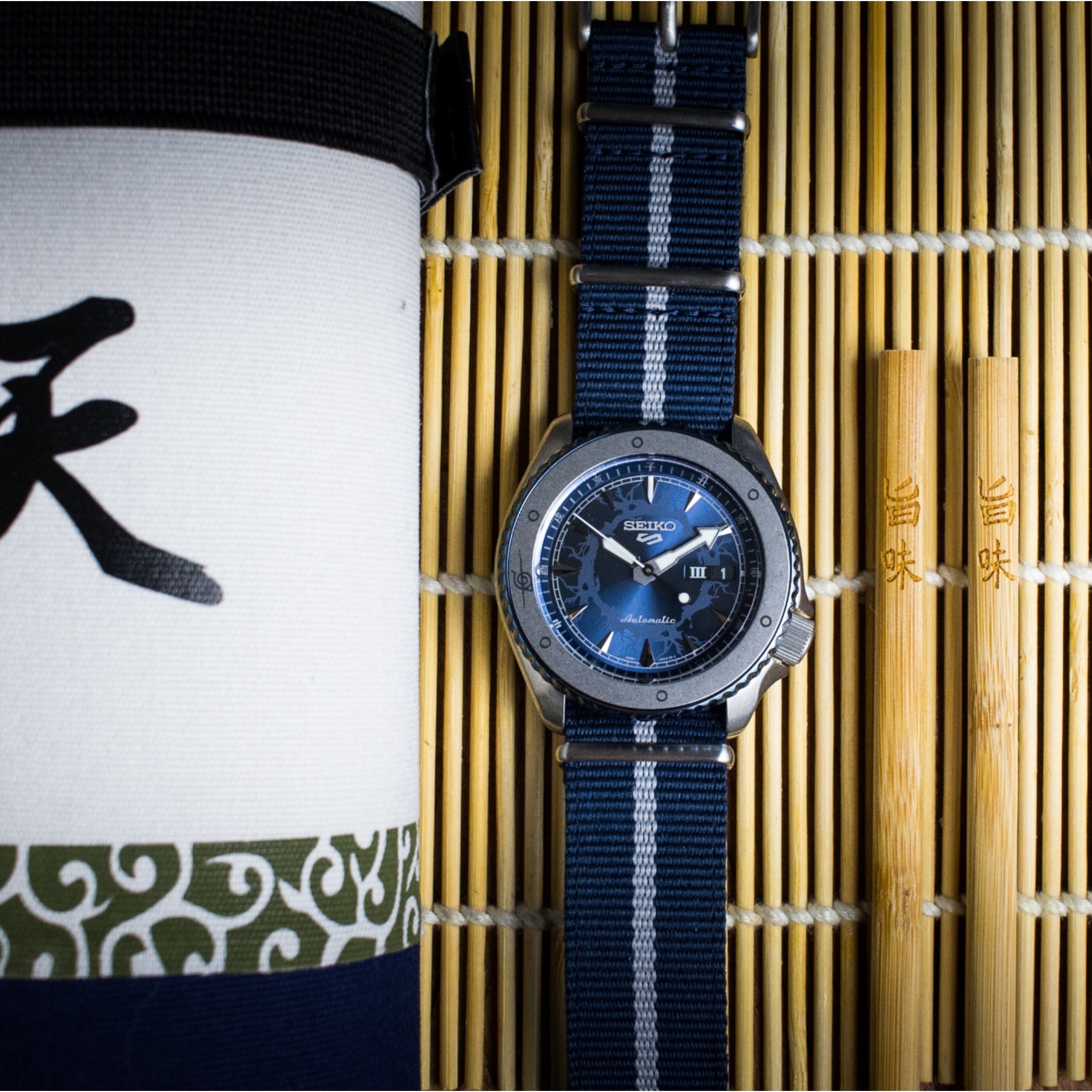 Montre Seiko 5 SRPF69K1 édition Limitée Naruto & Boruto Bleu