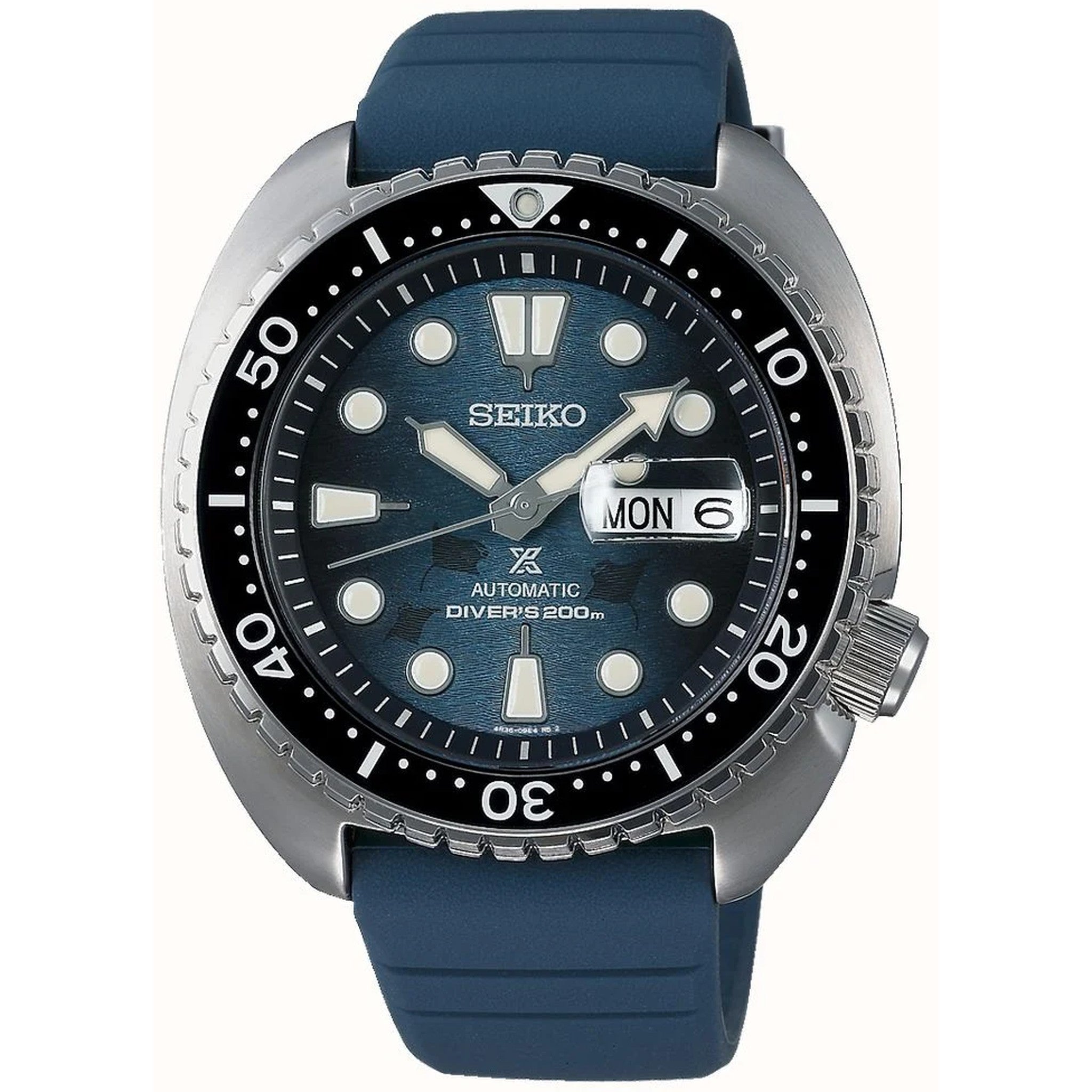 Montre Seiko Prospex Automatique Homme SRPF77K1 King Turtle Bleu Édition Save The Ocean