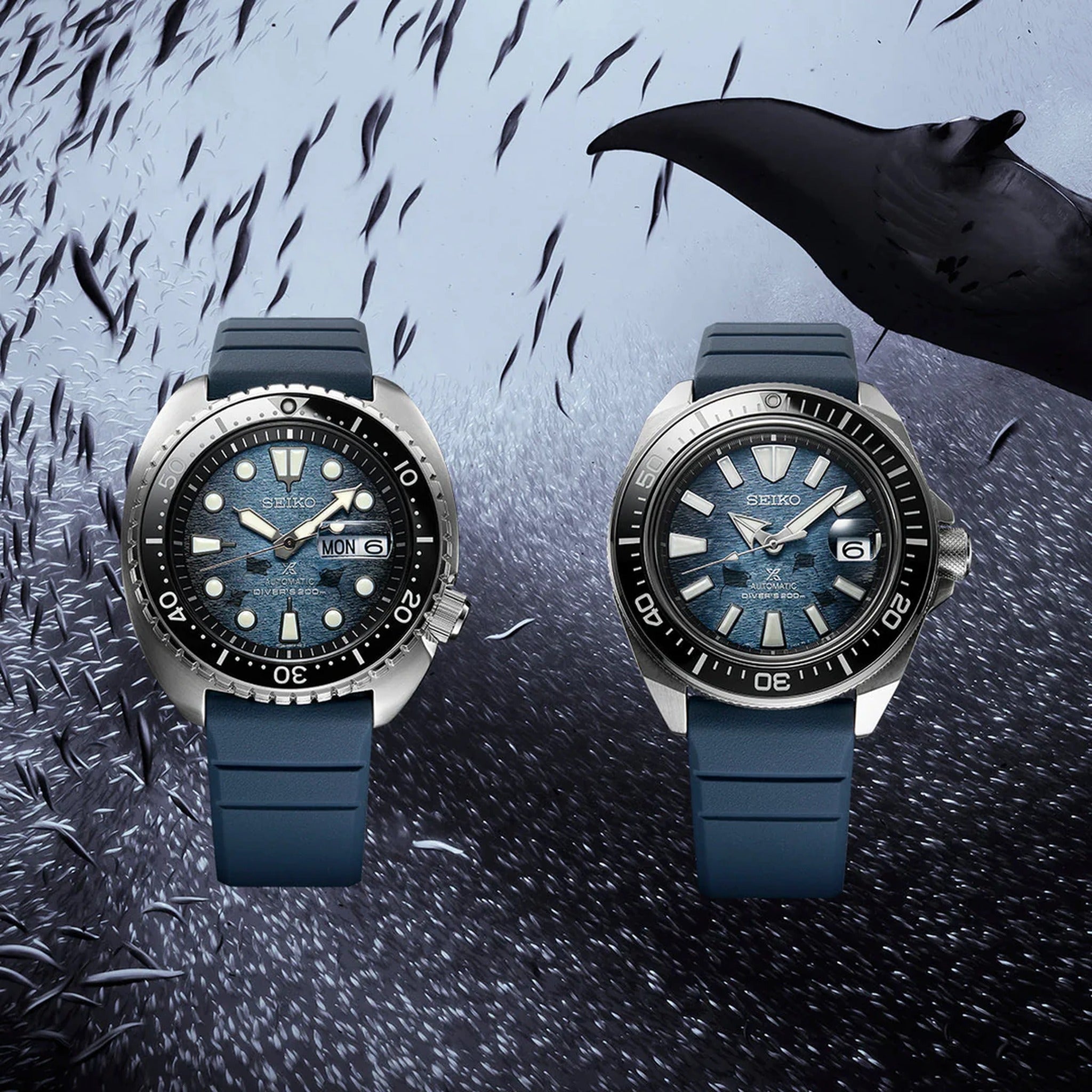 Montre Seiko Prospex Automatique Homme SRPF79K1 King Samurai Bleu Édition Save The Ocean