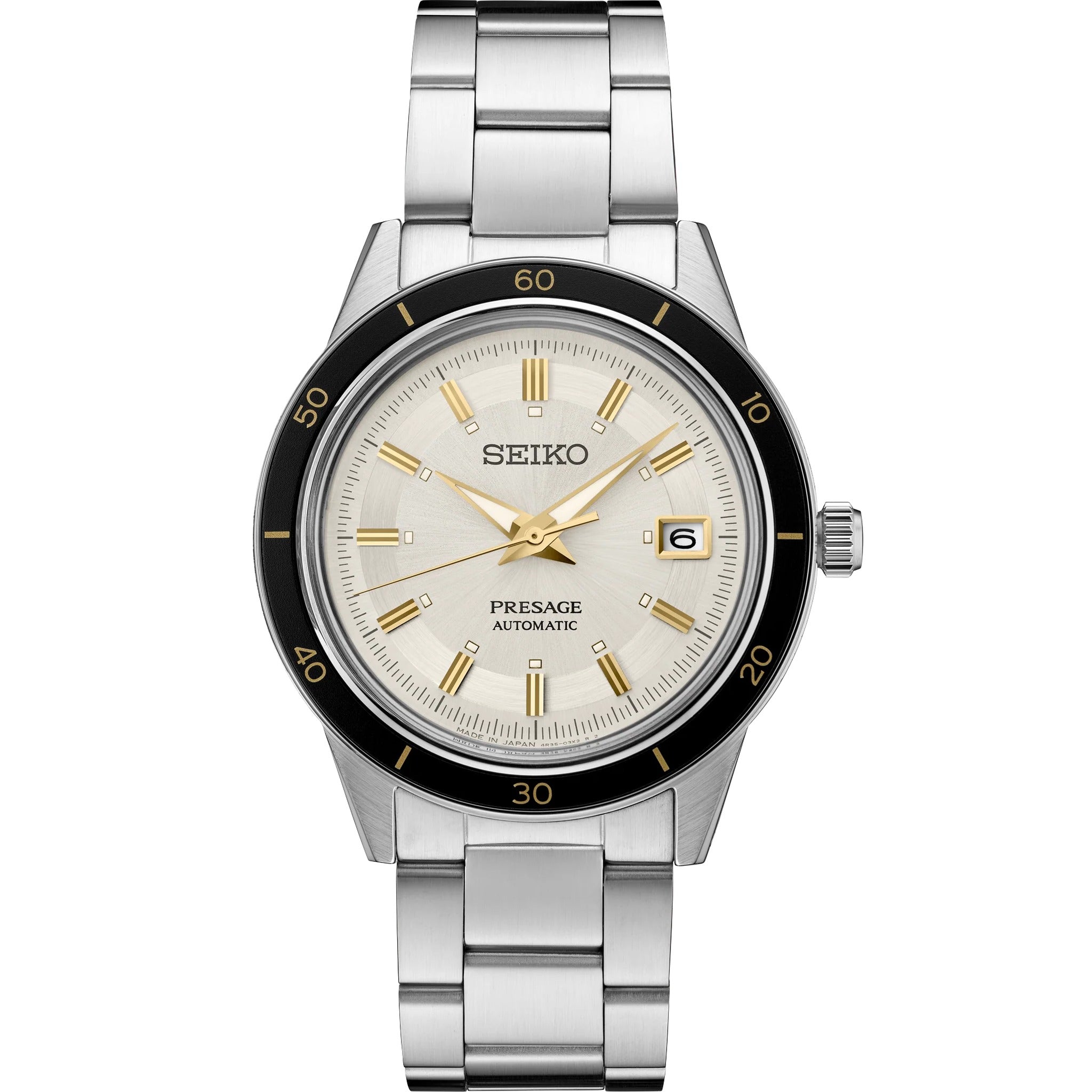Seiko Presage Men's Automatic Watch SRPG03J1 White 60s Style