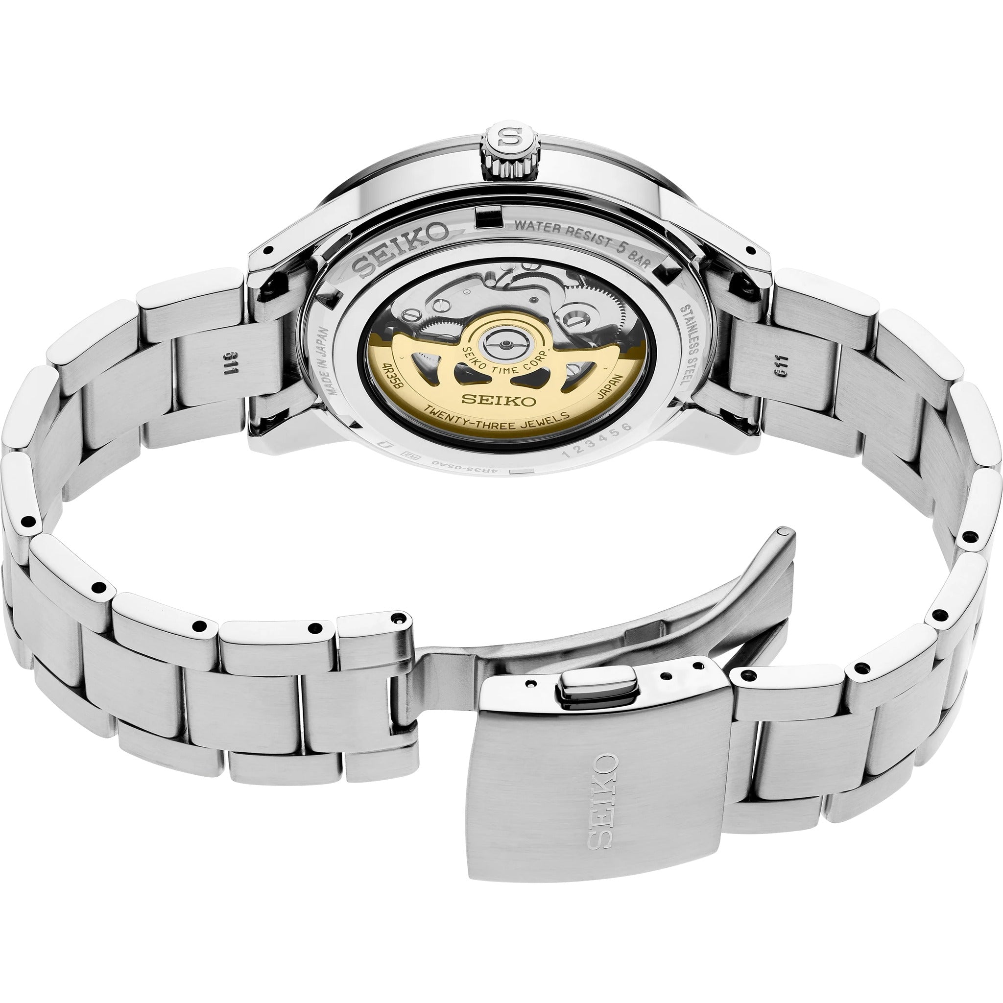 Seiko Presage Men's Automatic Watch SRPG03J1 White 60s Style