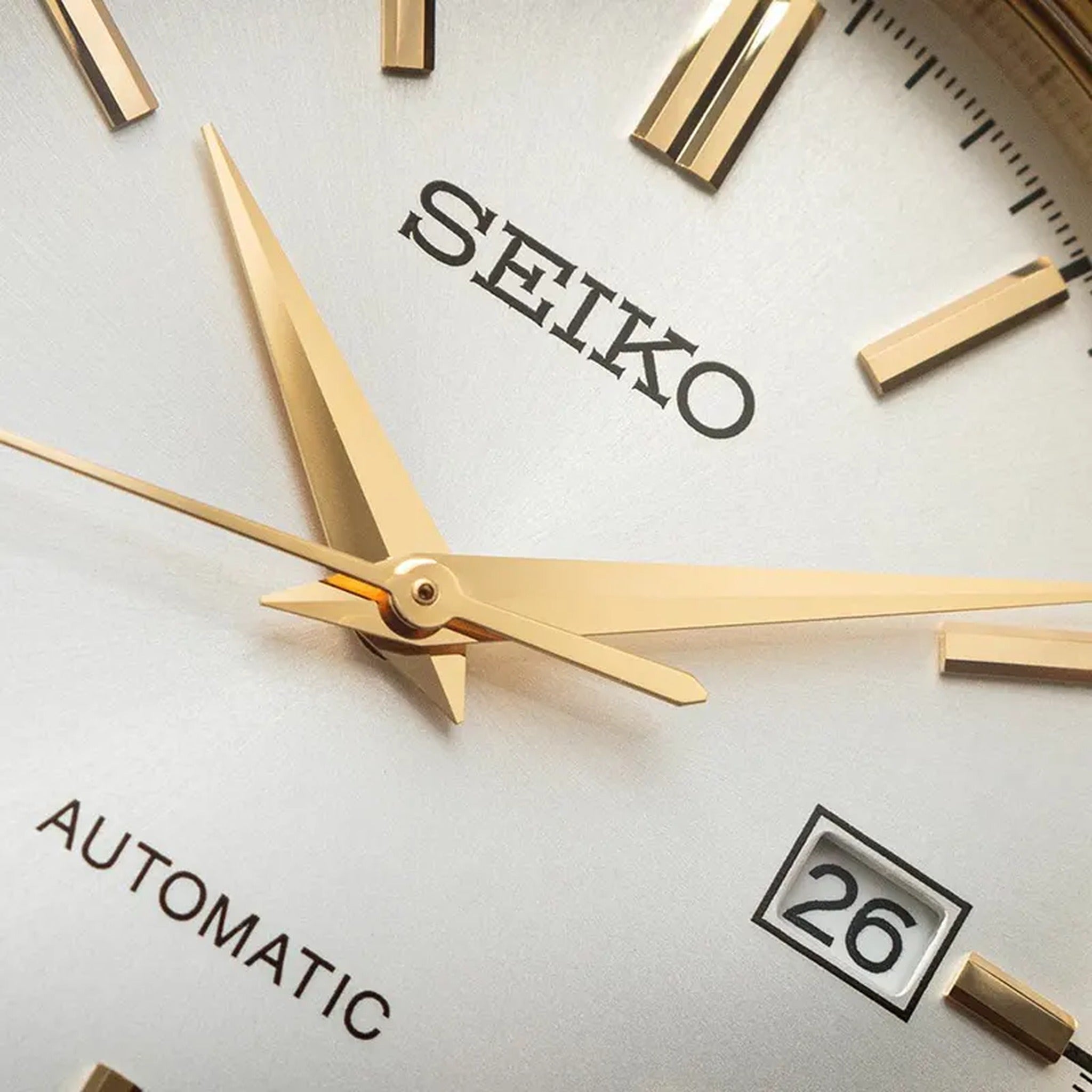 Montre Seiko Classique Homme Automatique SRPH92K1 Argenté Doré