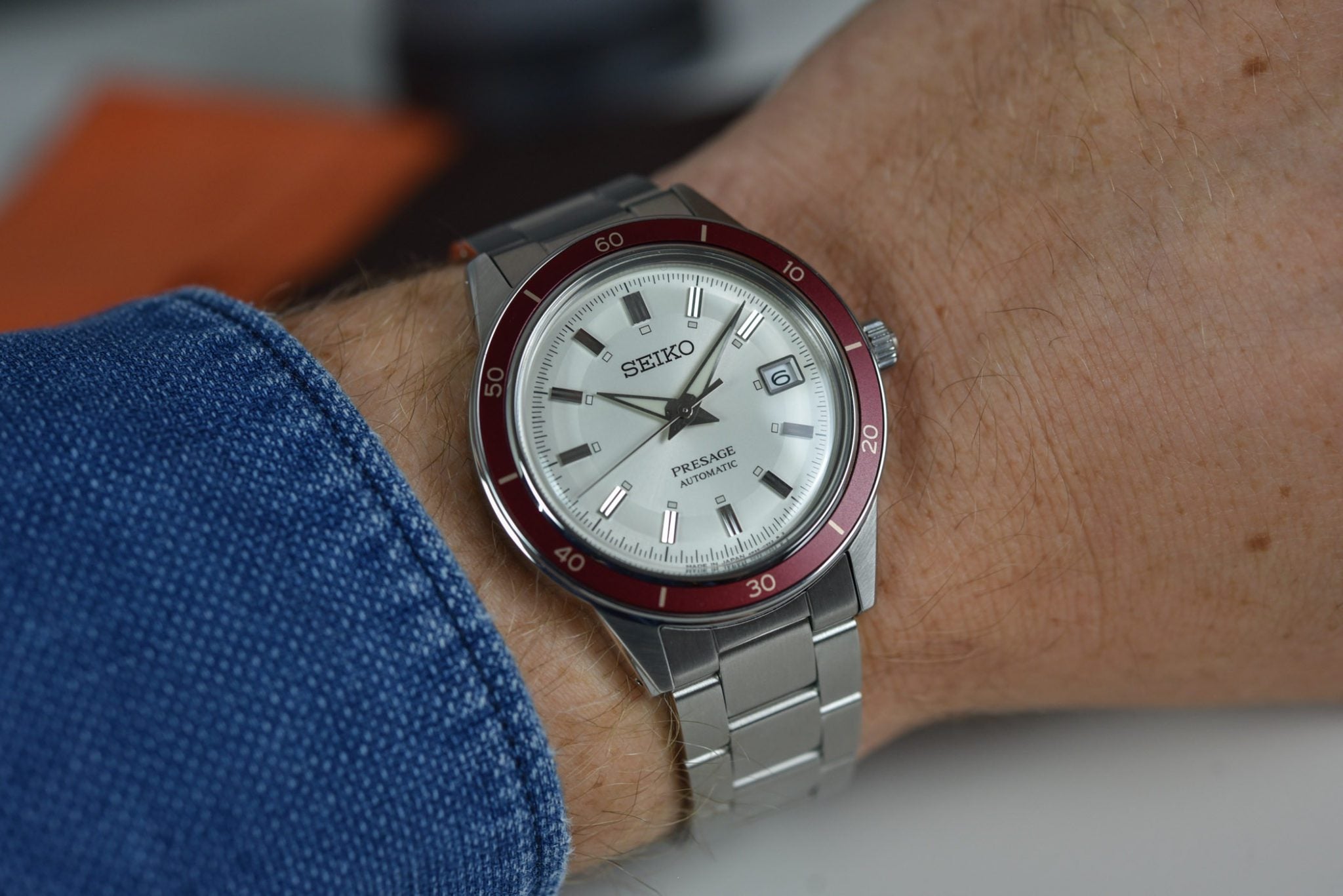 Montre Seiko Presage Homme Automatique SRPH93J1 Rouge Beige
