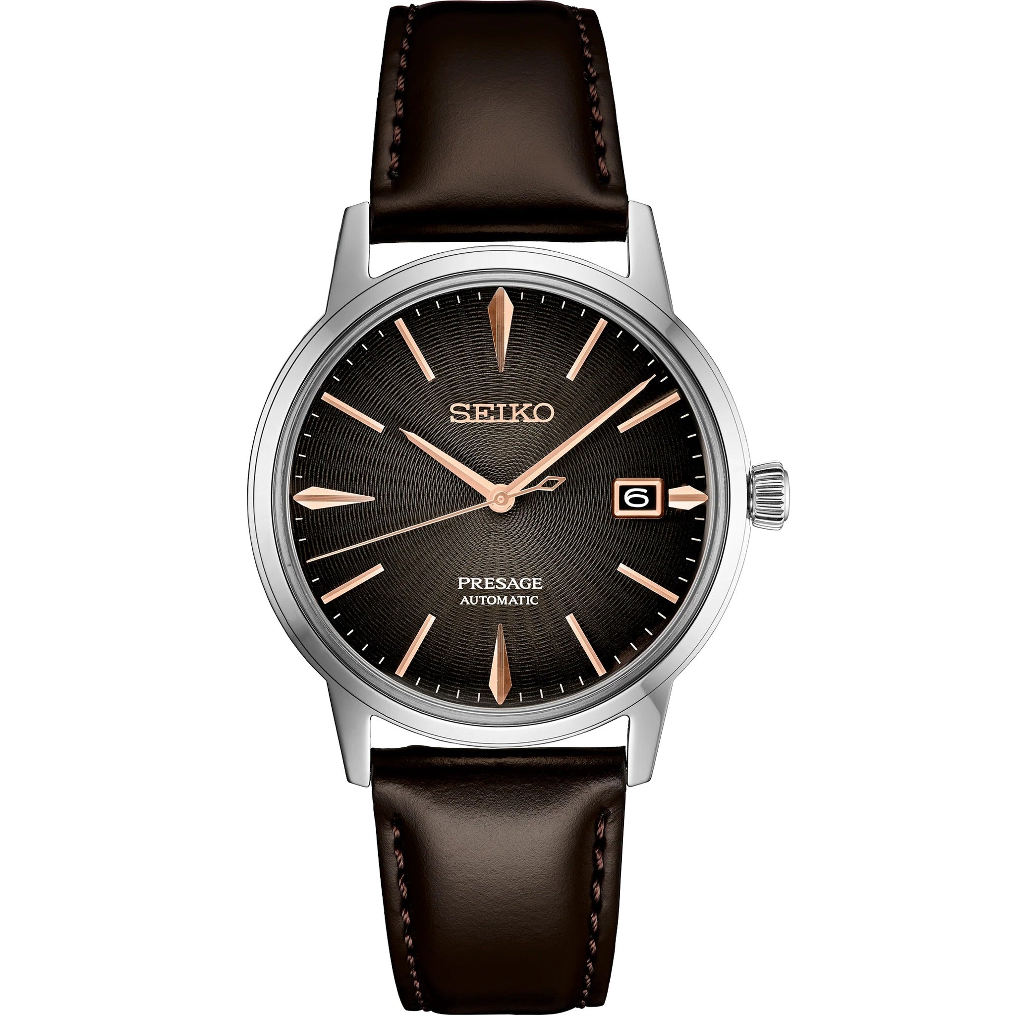 Seiko Presage Cocktail Men's Automatic Watch SRPJ17J1 Irish Coffee Brown