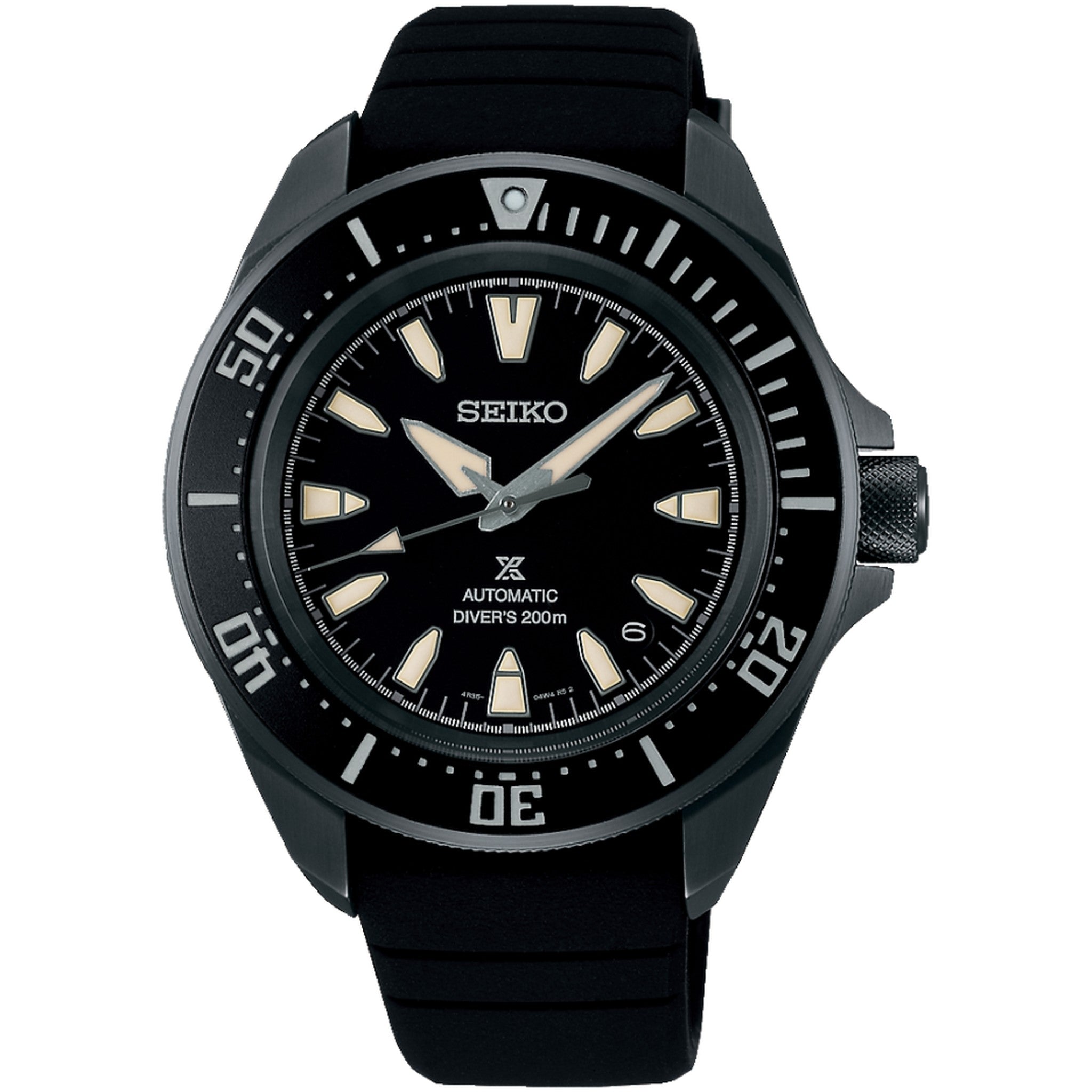 Montre Seiko Prospex Homme Automatique SRPL15K1 Noir Samurai Bracelet Silicone
