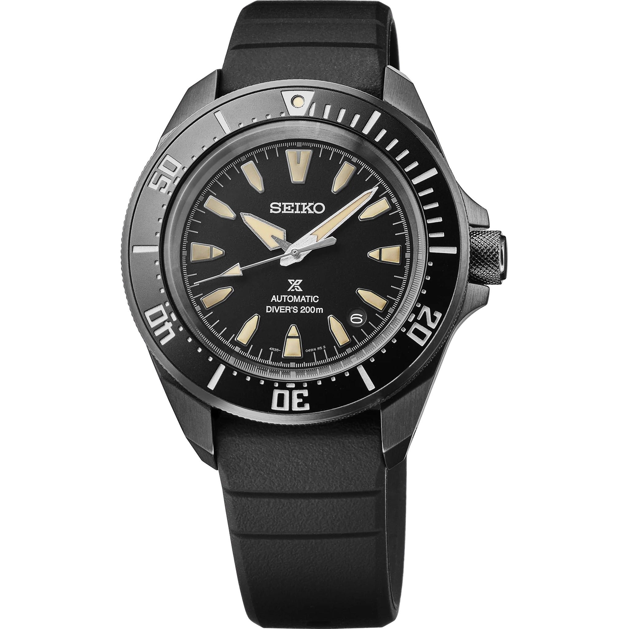 Montre Seiko Prospex Homme Automatique SRPL15K1 Noir Samurai Bracelet Silicone