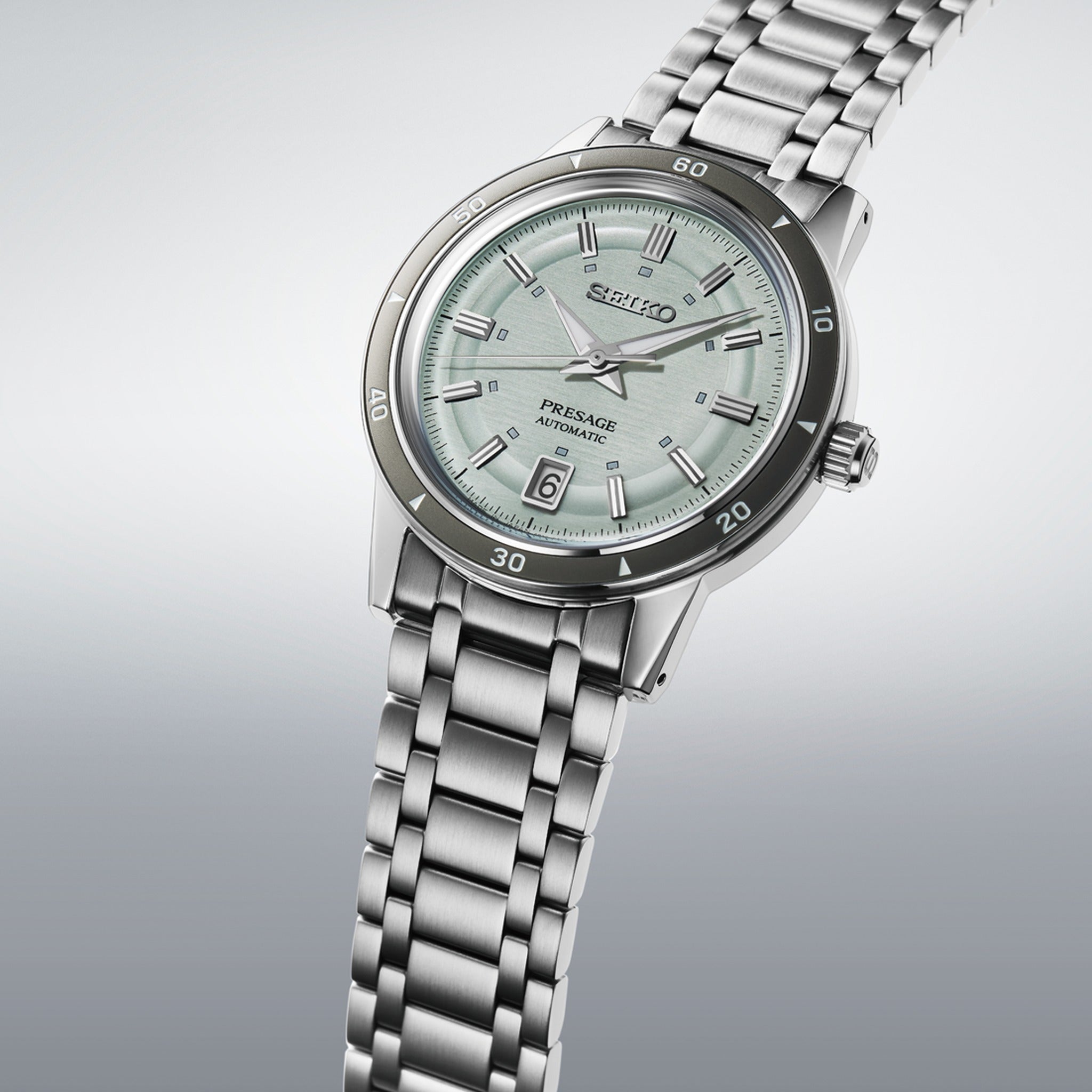 Seiko Presage Men's Automatic Watch SRPL71J1 60s Style Green