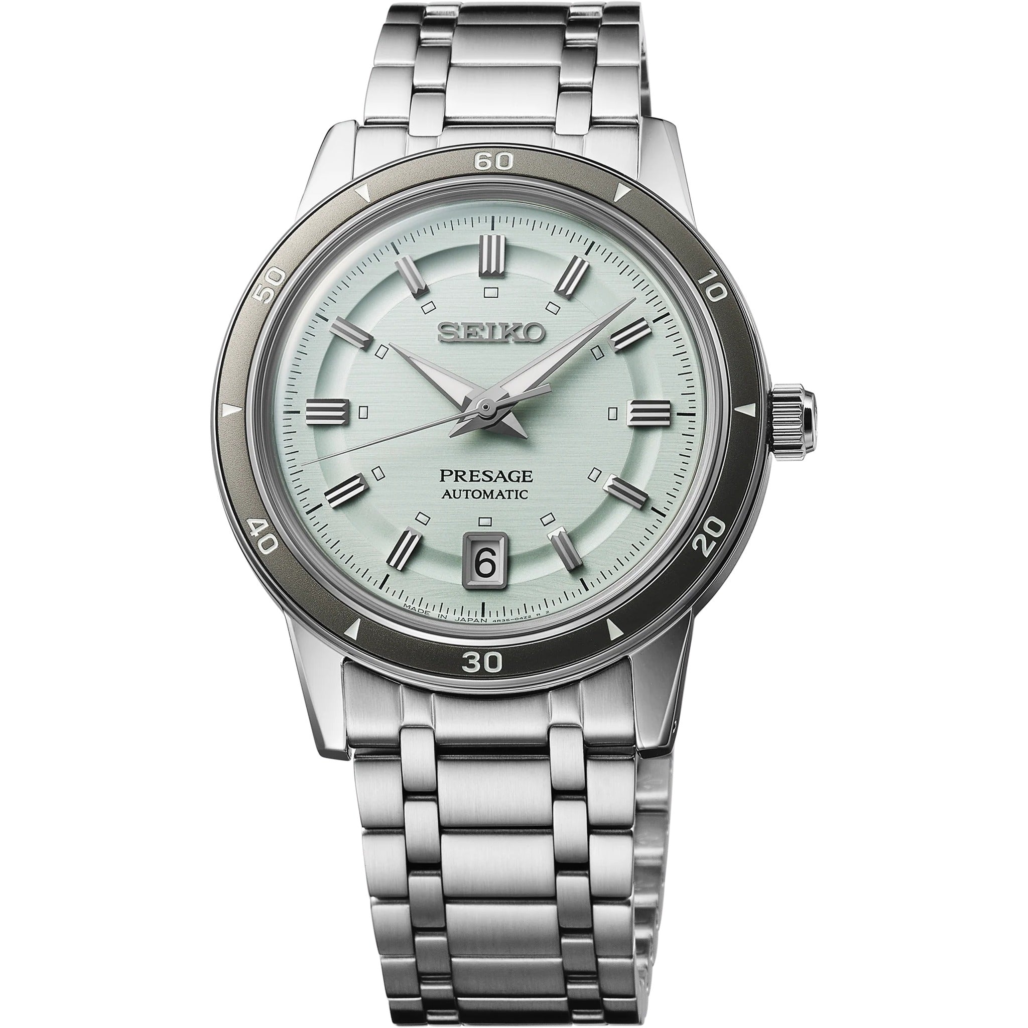 Seiko Presage Men's Automatic Watch SRPL71J1 60s Style Green