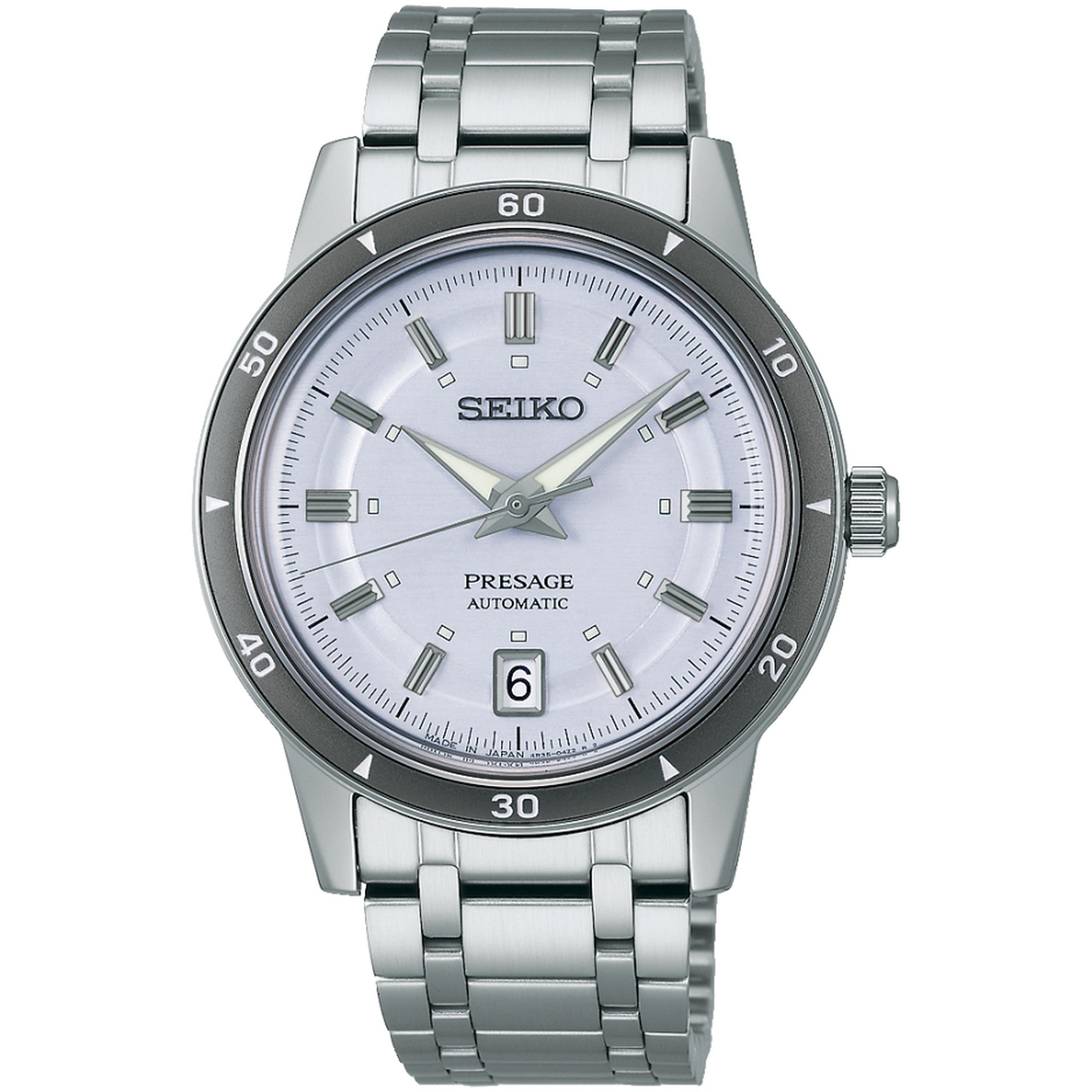 Seiko Presage Men's Automatic Watch SRPL73J1 60s Style Light Purple