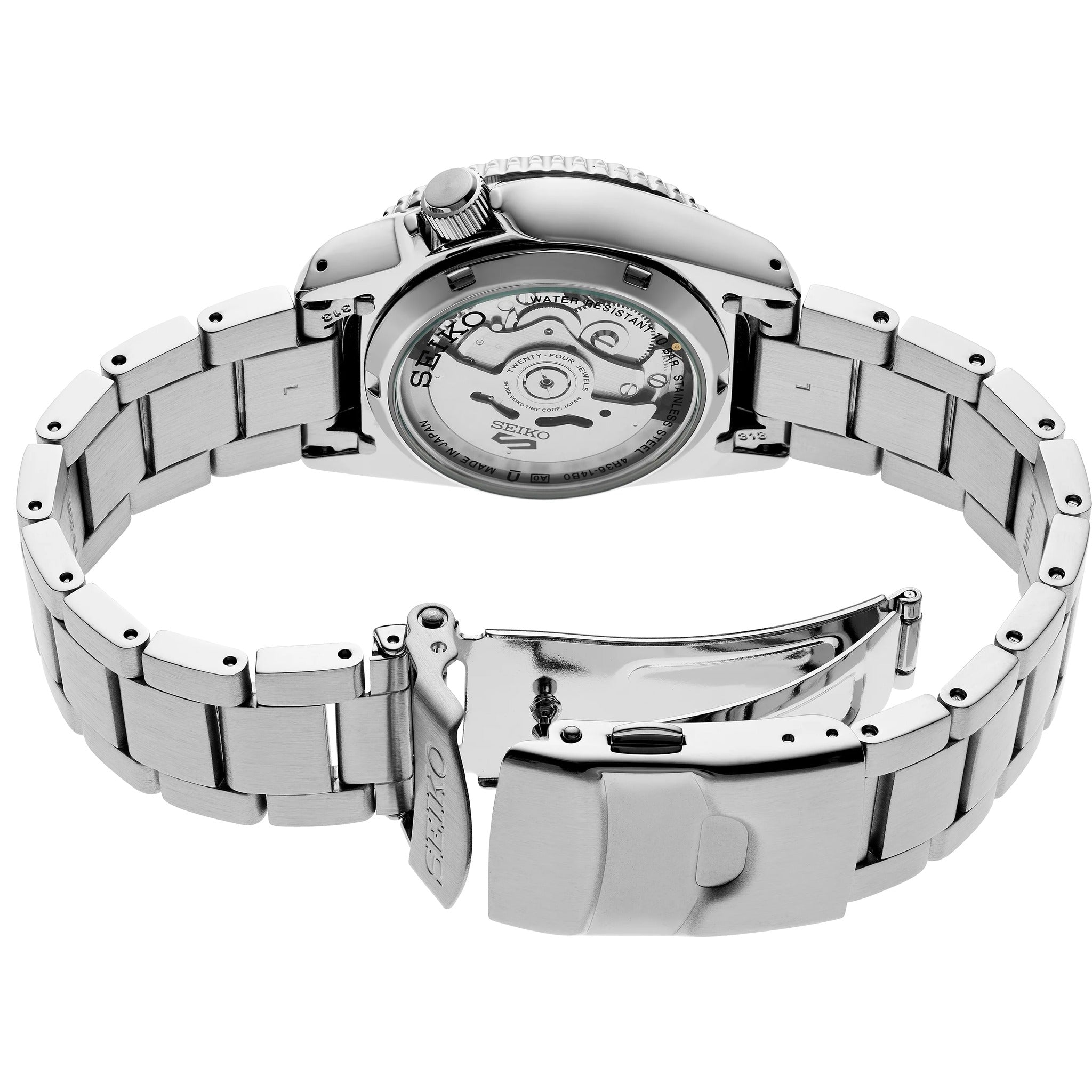 Montre Seiko 5 Sports Homme Automatique SRPL79K1 Noir 38mm