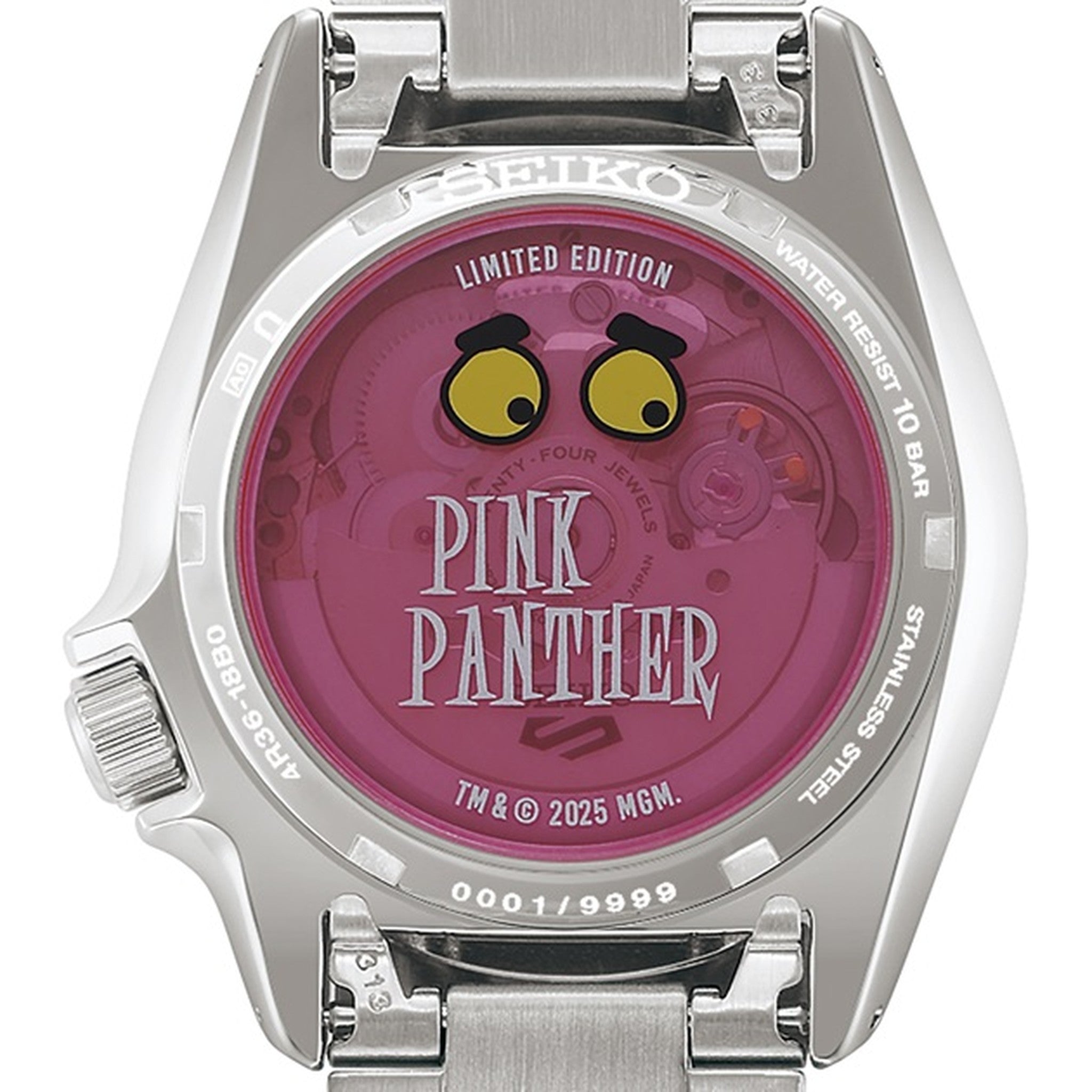 Seiko 5 Sports Herrenuhr SRPM07K1 Automatik Limitierte Auflage Pink Panther