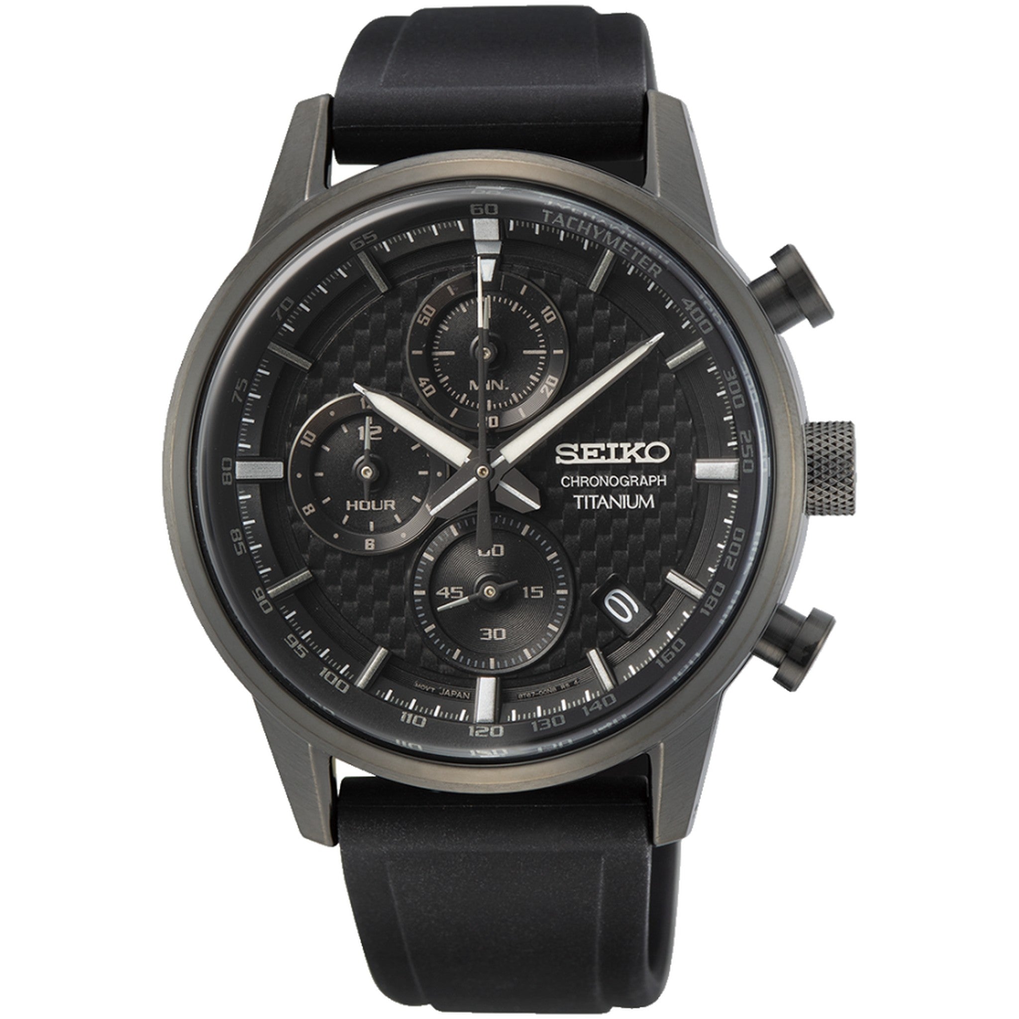 Seiko Men's Urban Sports Chronograph Watch, Quartz SSB393P1, Titanium Black