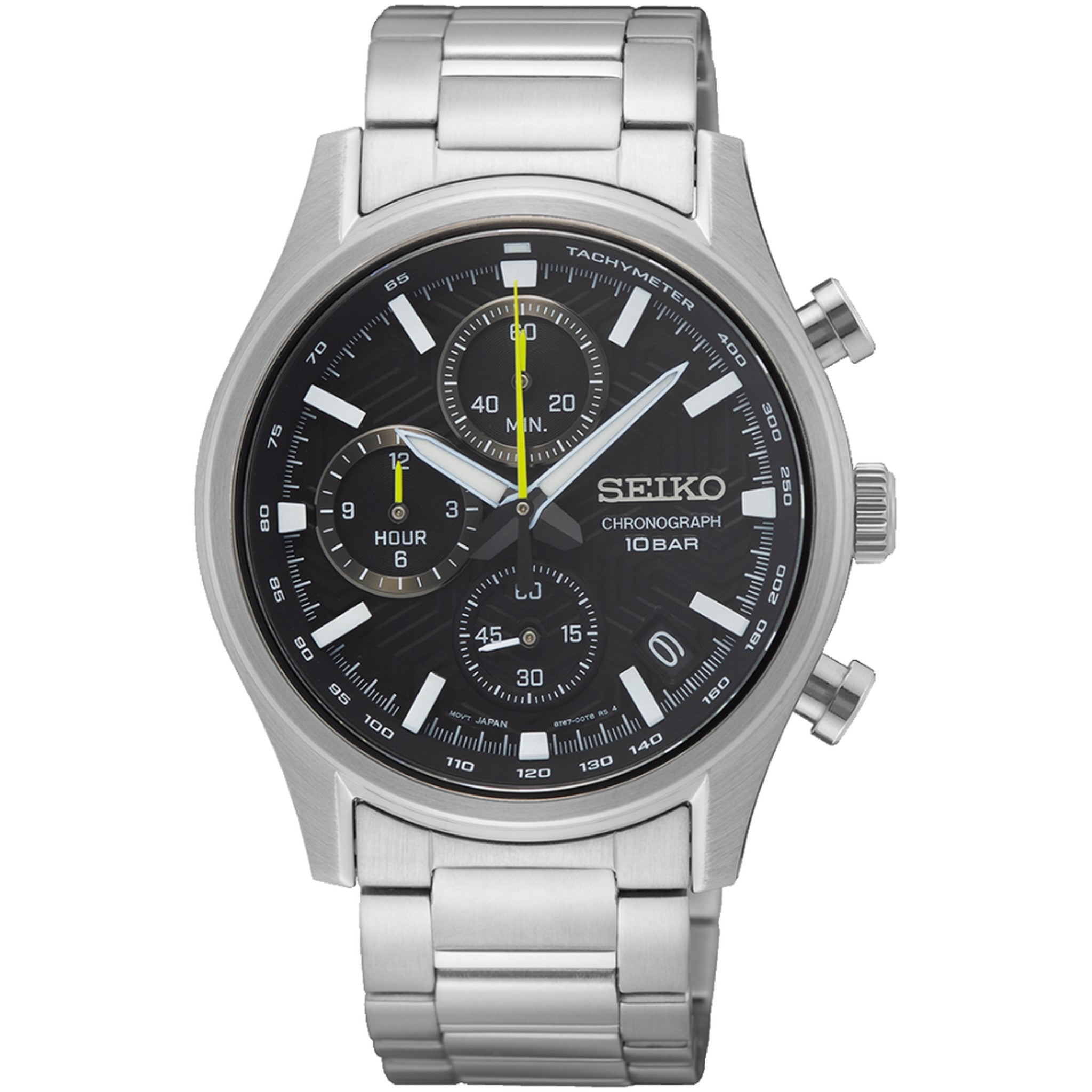 Seiko Men's Urban Sports Chronograph Quartz Watch SSB419P1 Black