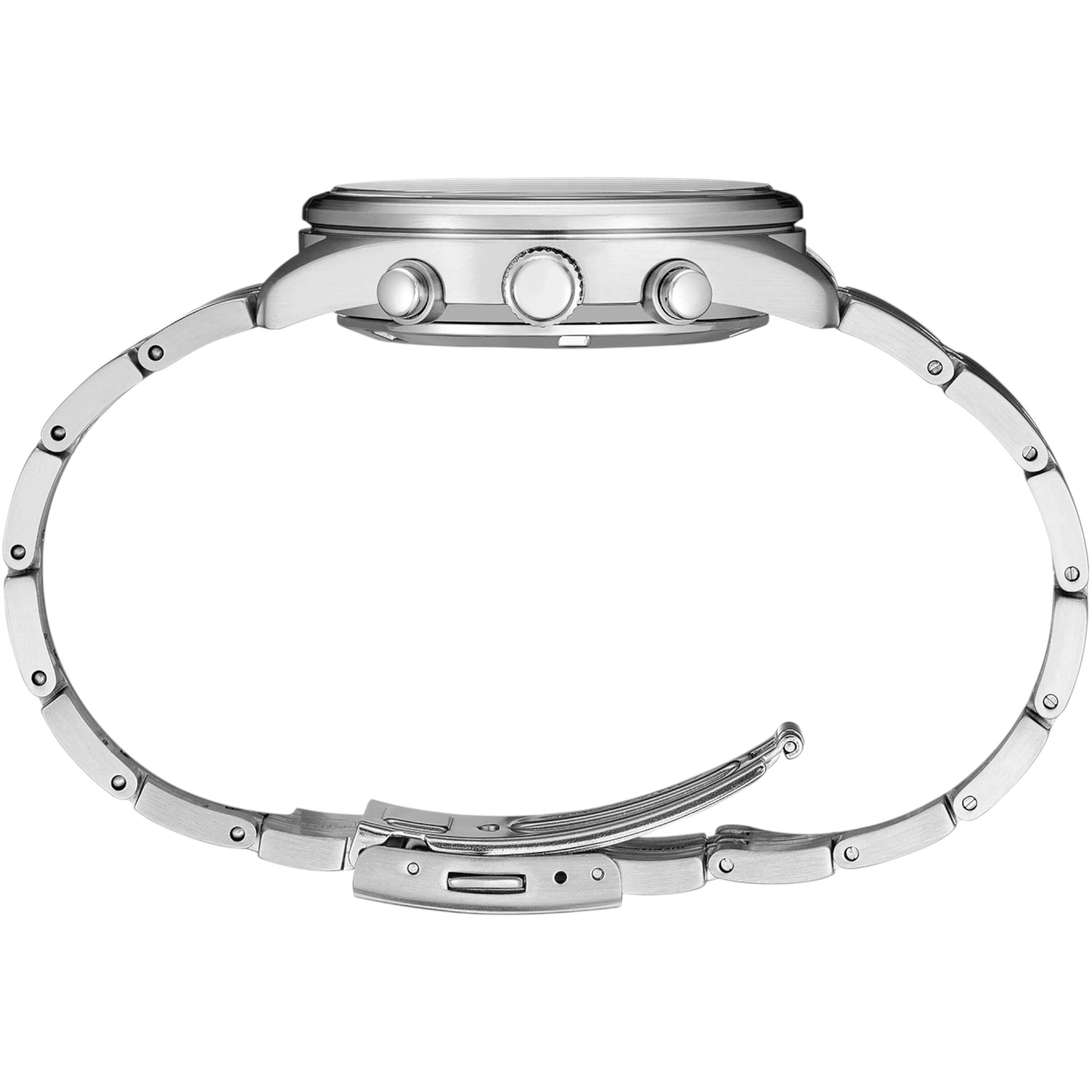 Seiko Men's Watch SSB425P1 Chronograph Silver White Black