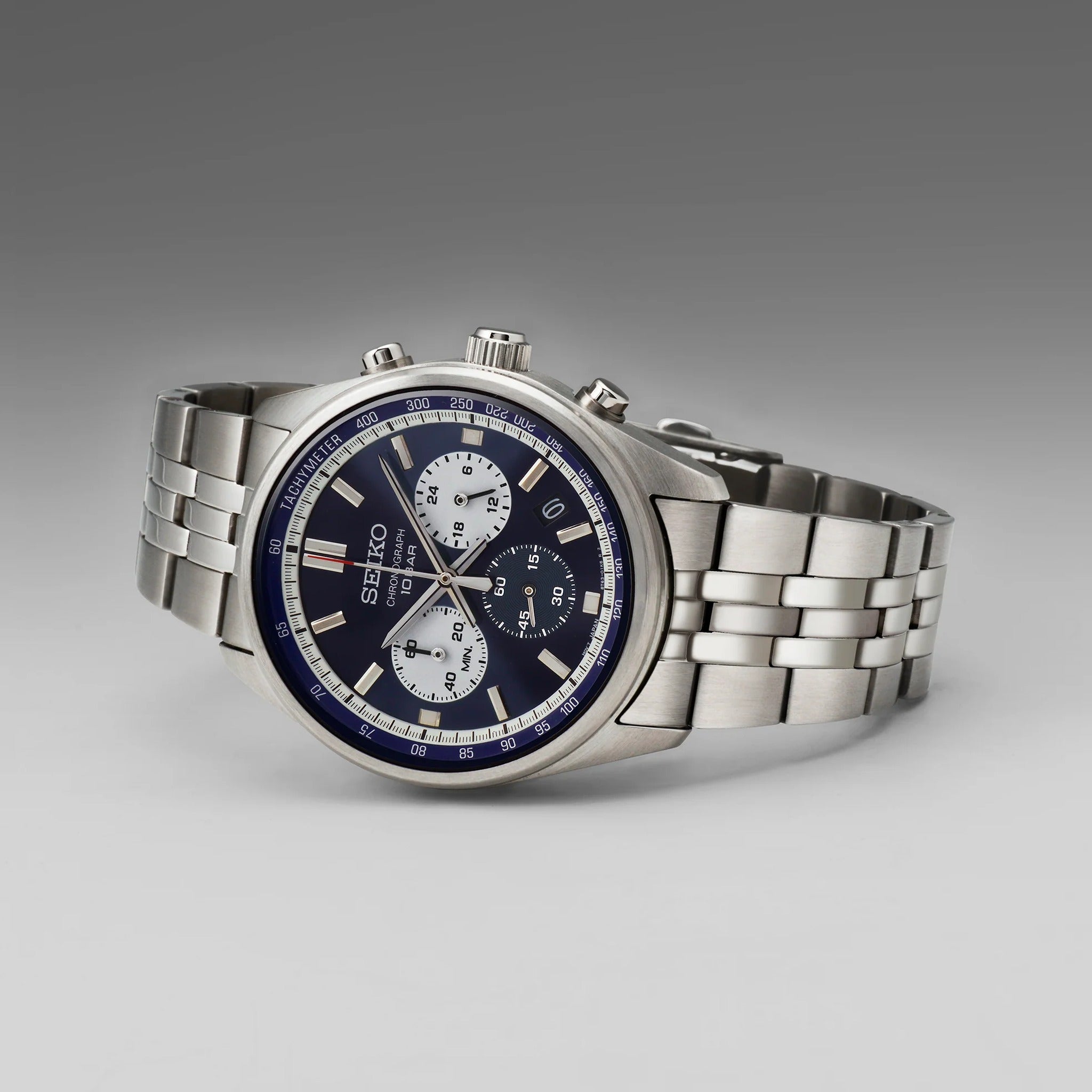 Seiko Men's Chronograph Sports Watch Quartz SSB427P1 Steel Blue