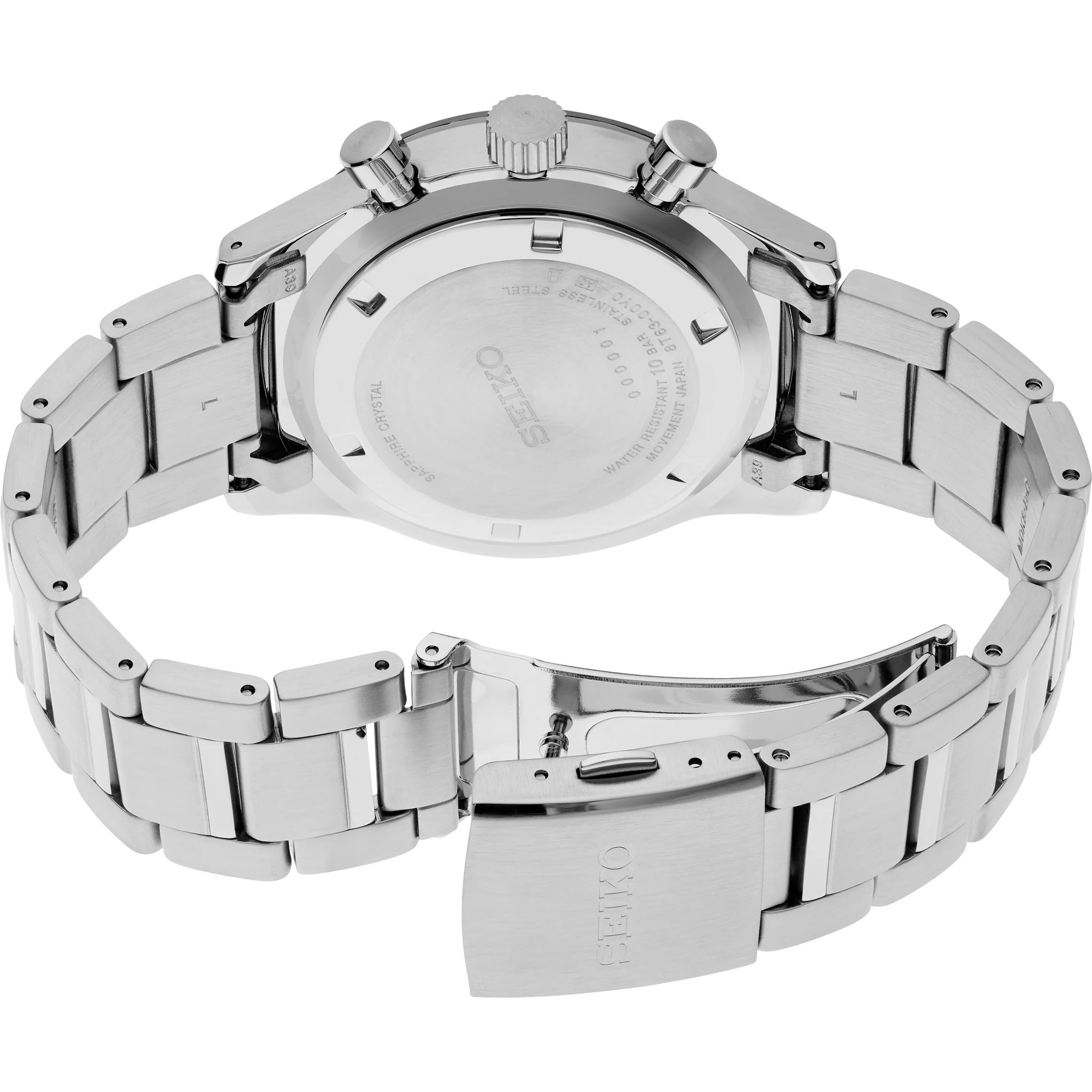 Seiko Men's Chronograph Sports Watch Quartz SSB445P1 Steel Blue