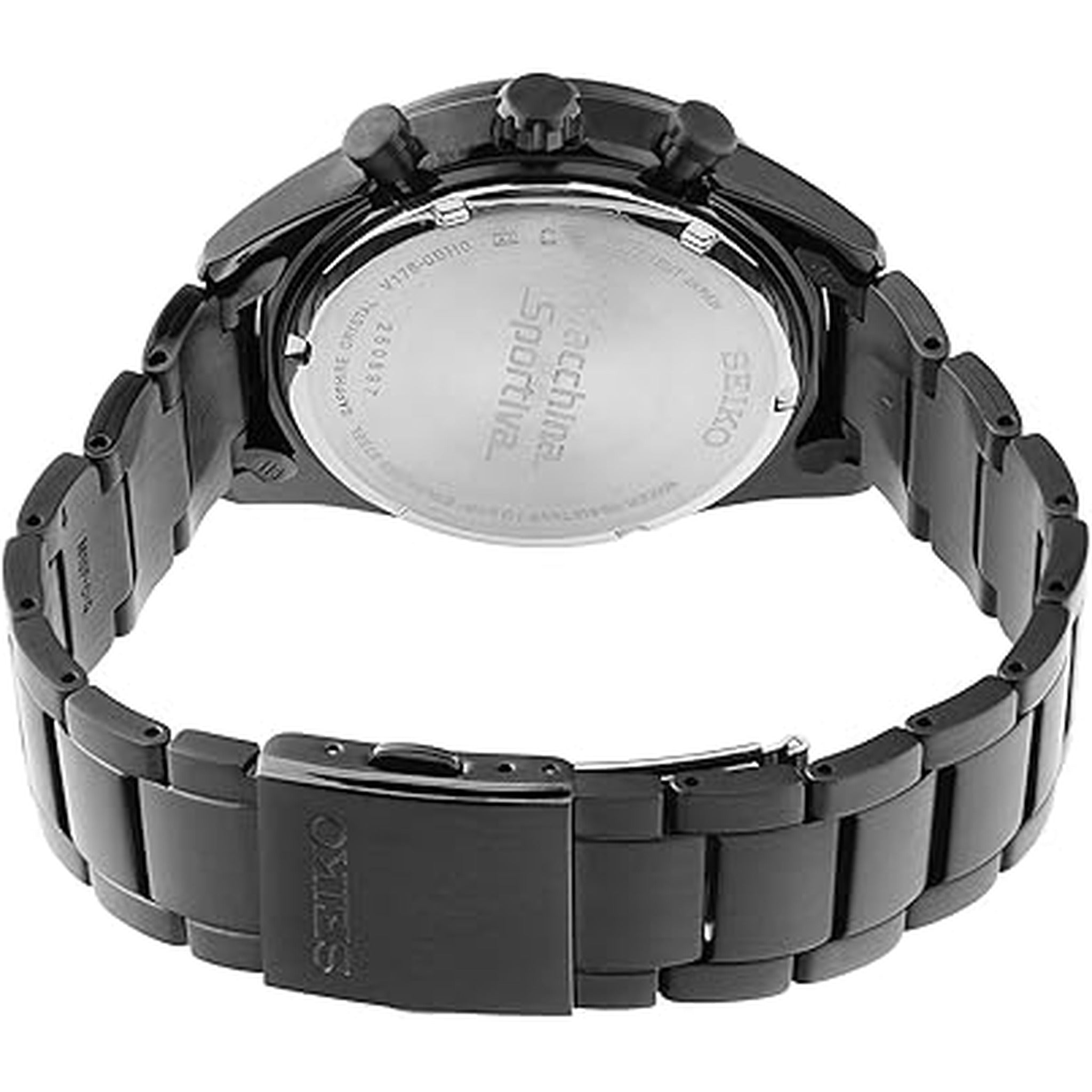Seiko Men's Chronograph Quartz Watch SSC773P1 Black