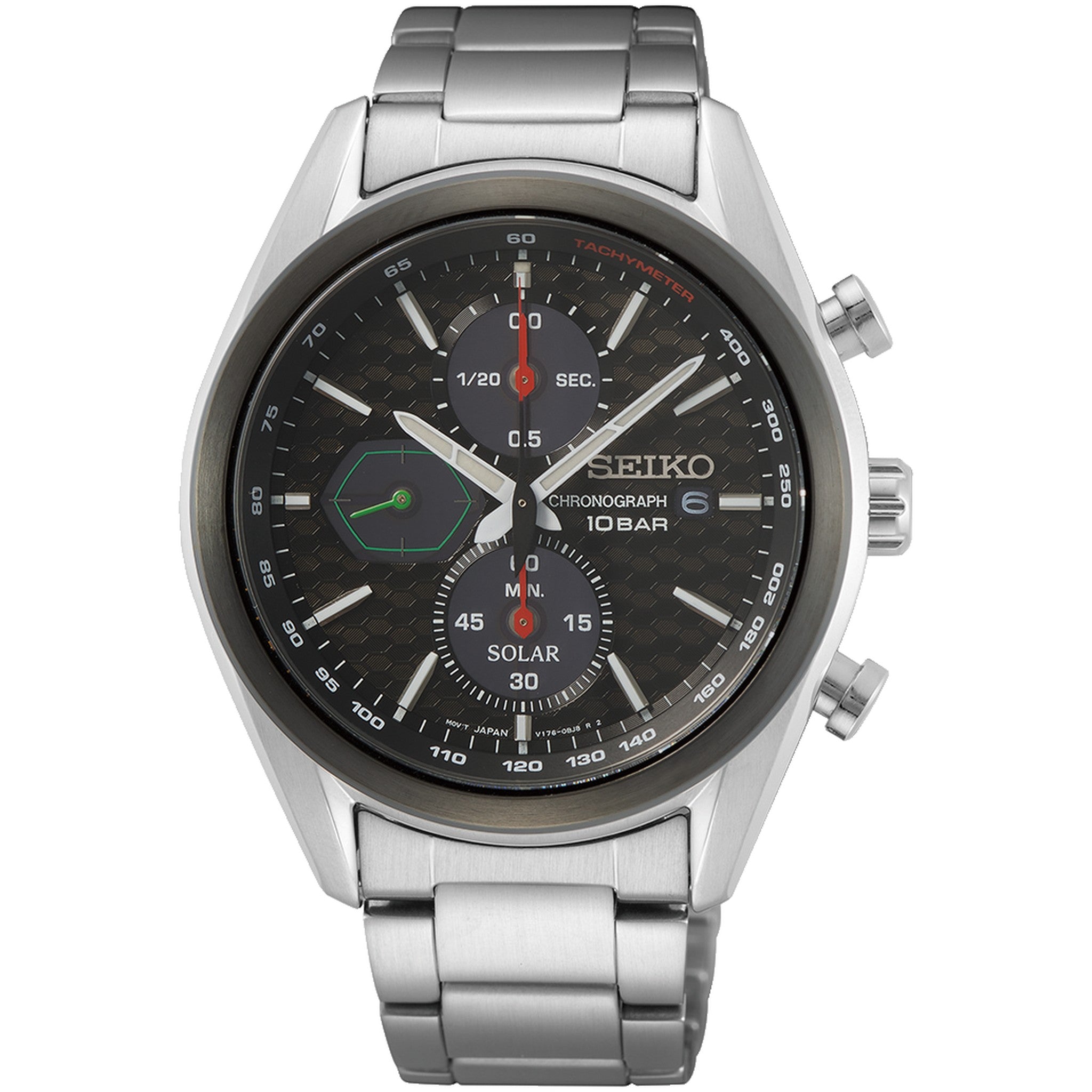 Seiko Men's Chronograph Quartz Watch SSC803P1 Black