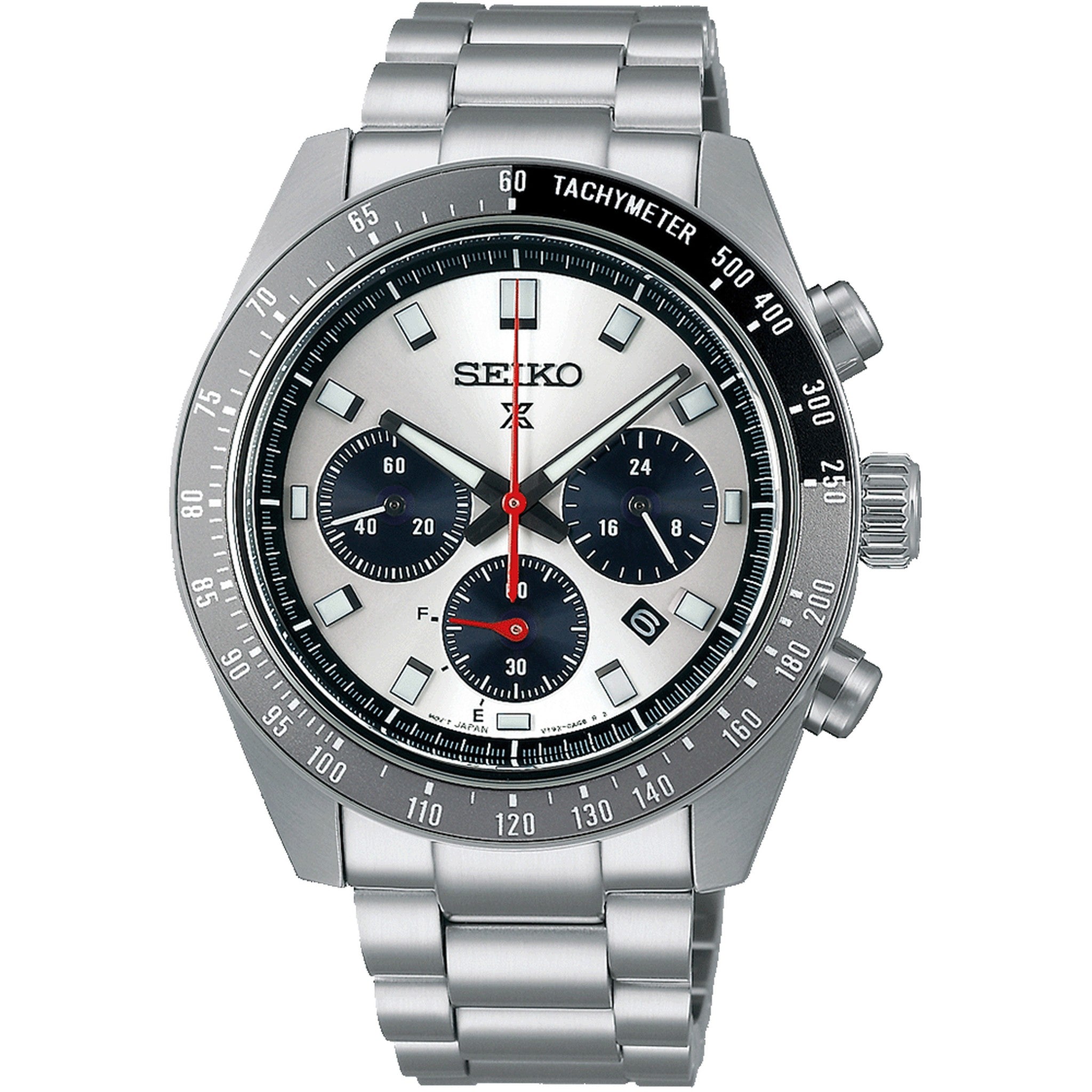 Montre Seiko Prospex Solar Homme SSC911P1 Speedtimer Chronograph Argenté Gris