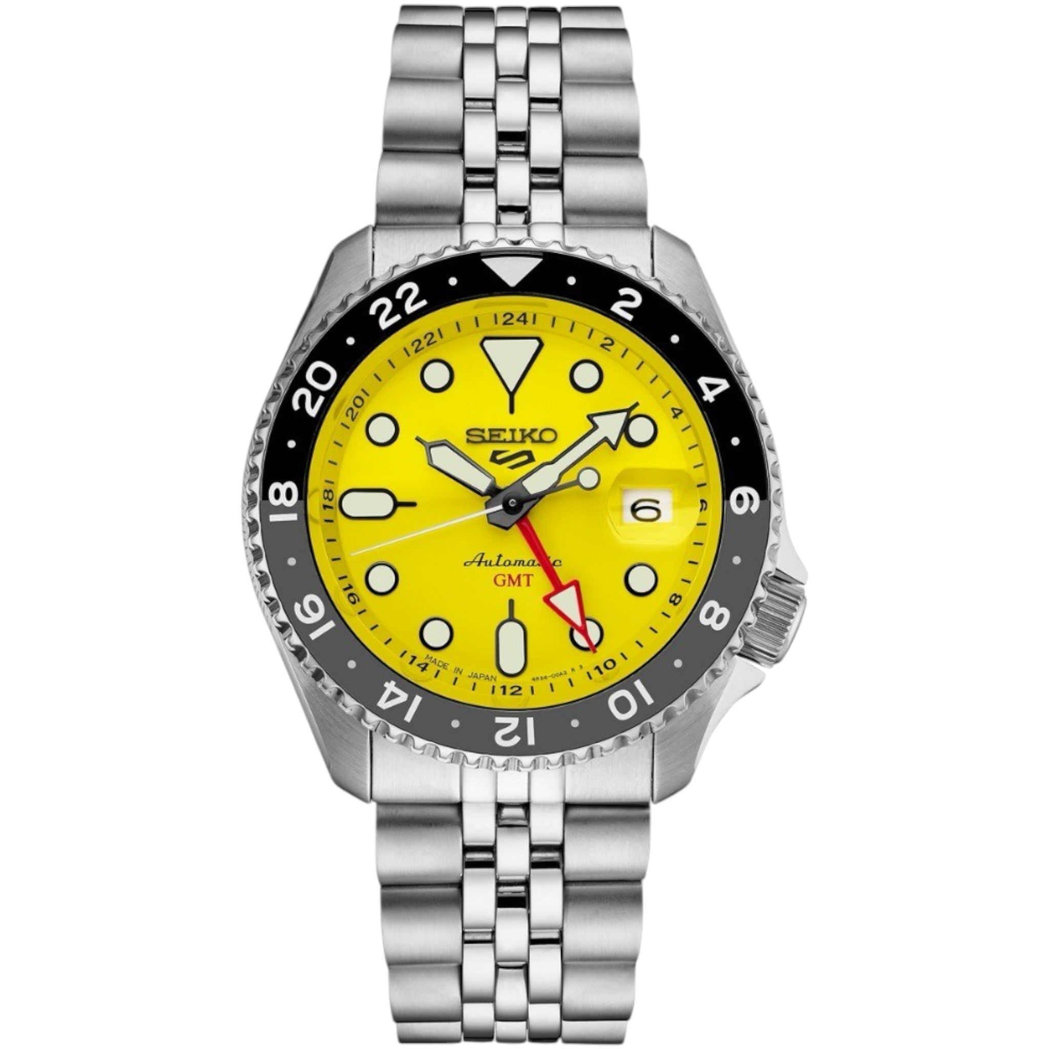 Montre Automatique Homme Seiko 5 Sports GMT SSK017K1 U.S. Special Creation Jaune