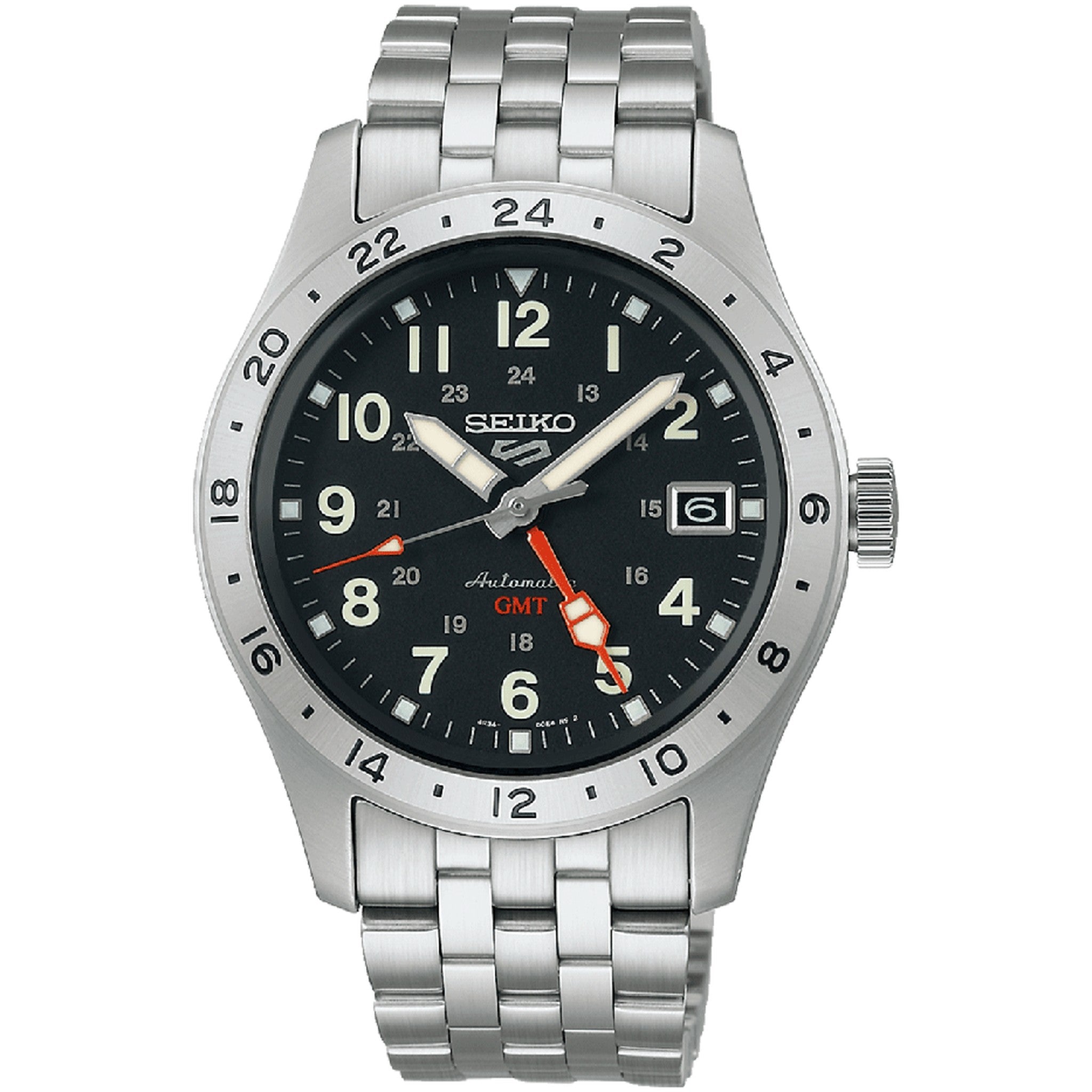 Seiko 5 Sports GMT Men's Automatic Watch SSK023K1 Black