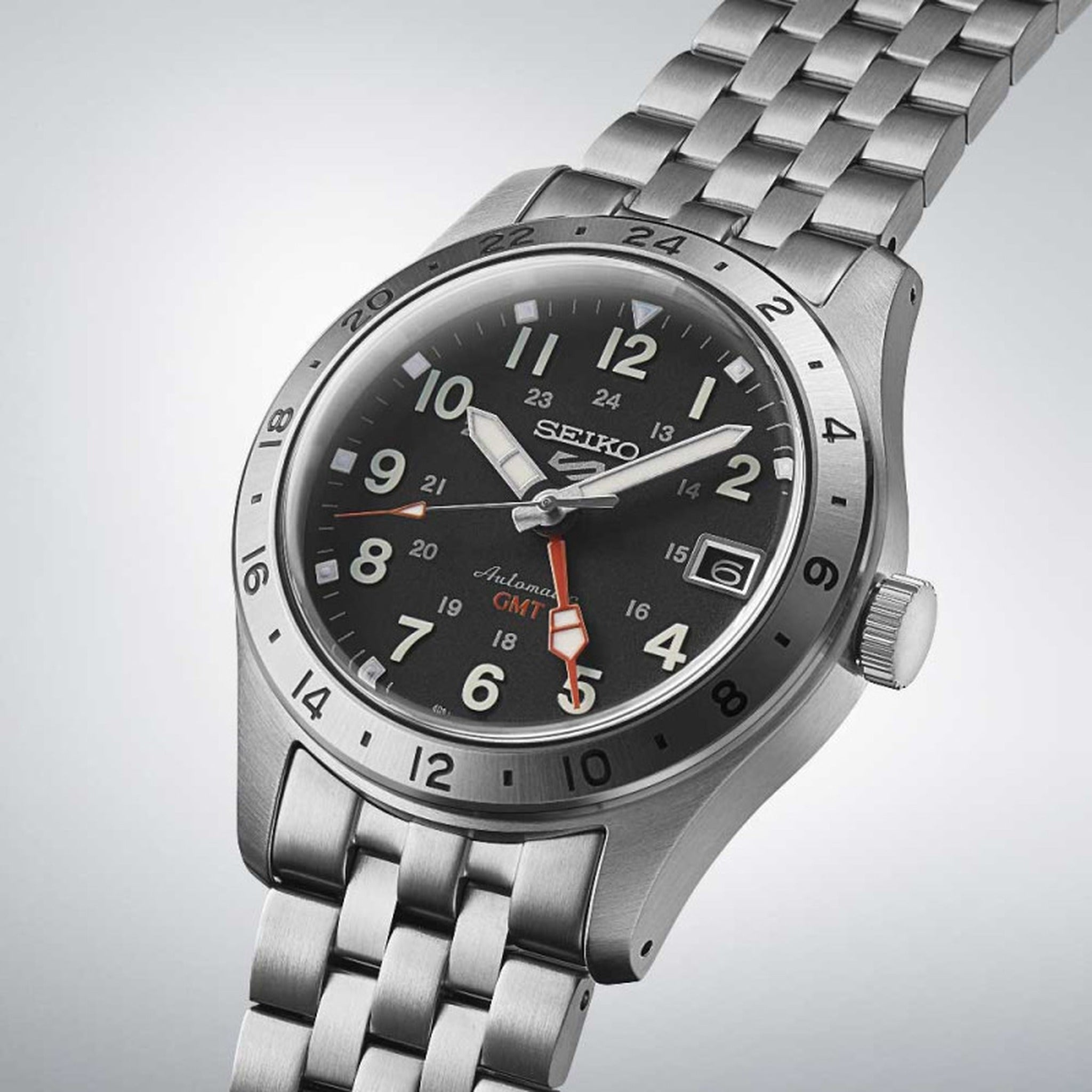 Seiko 5 Sports GMT Men's Automatic Watch SSK023K1 Black