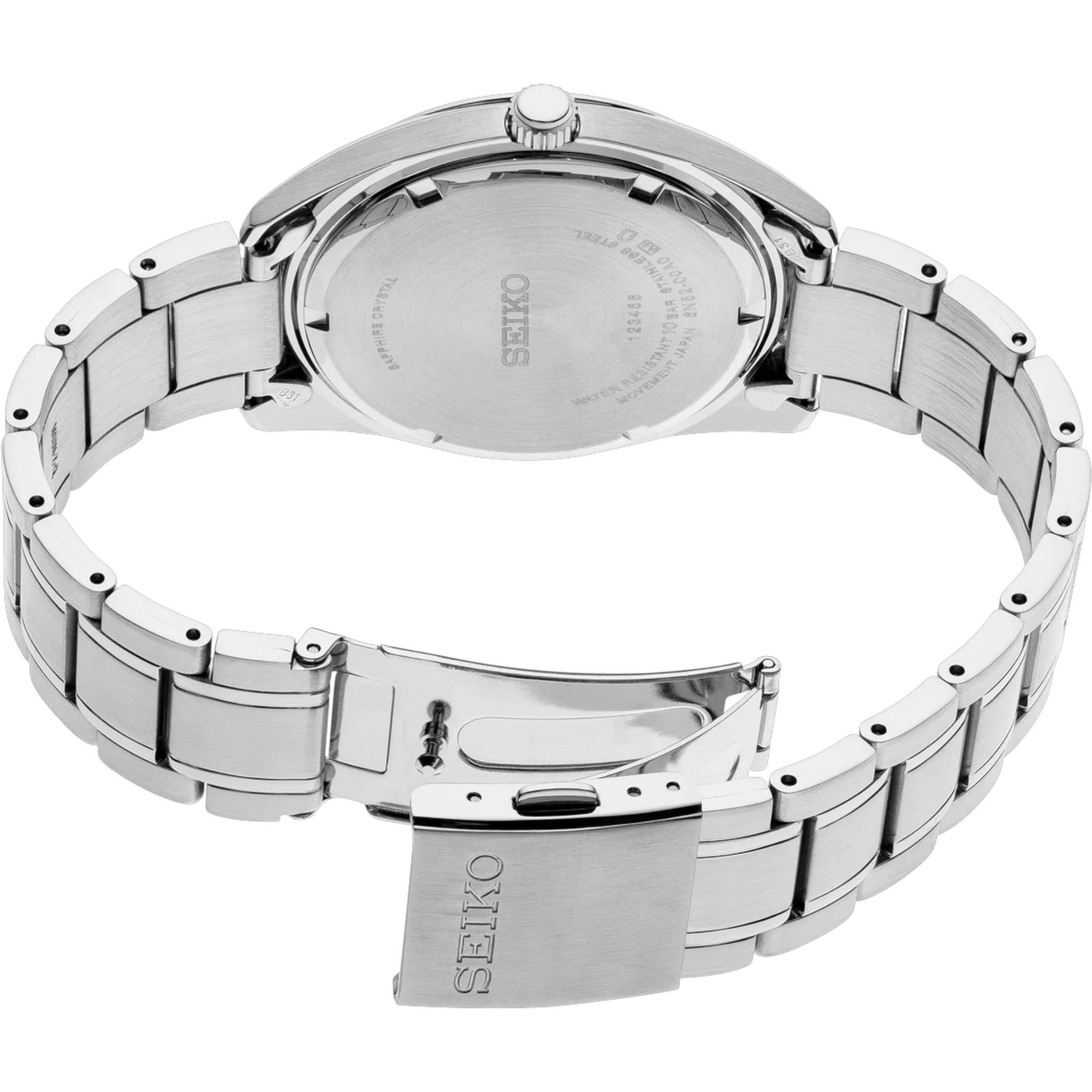 Montre Seiko Classic Homme SUR307P1 Blanc Argenté Quartz