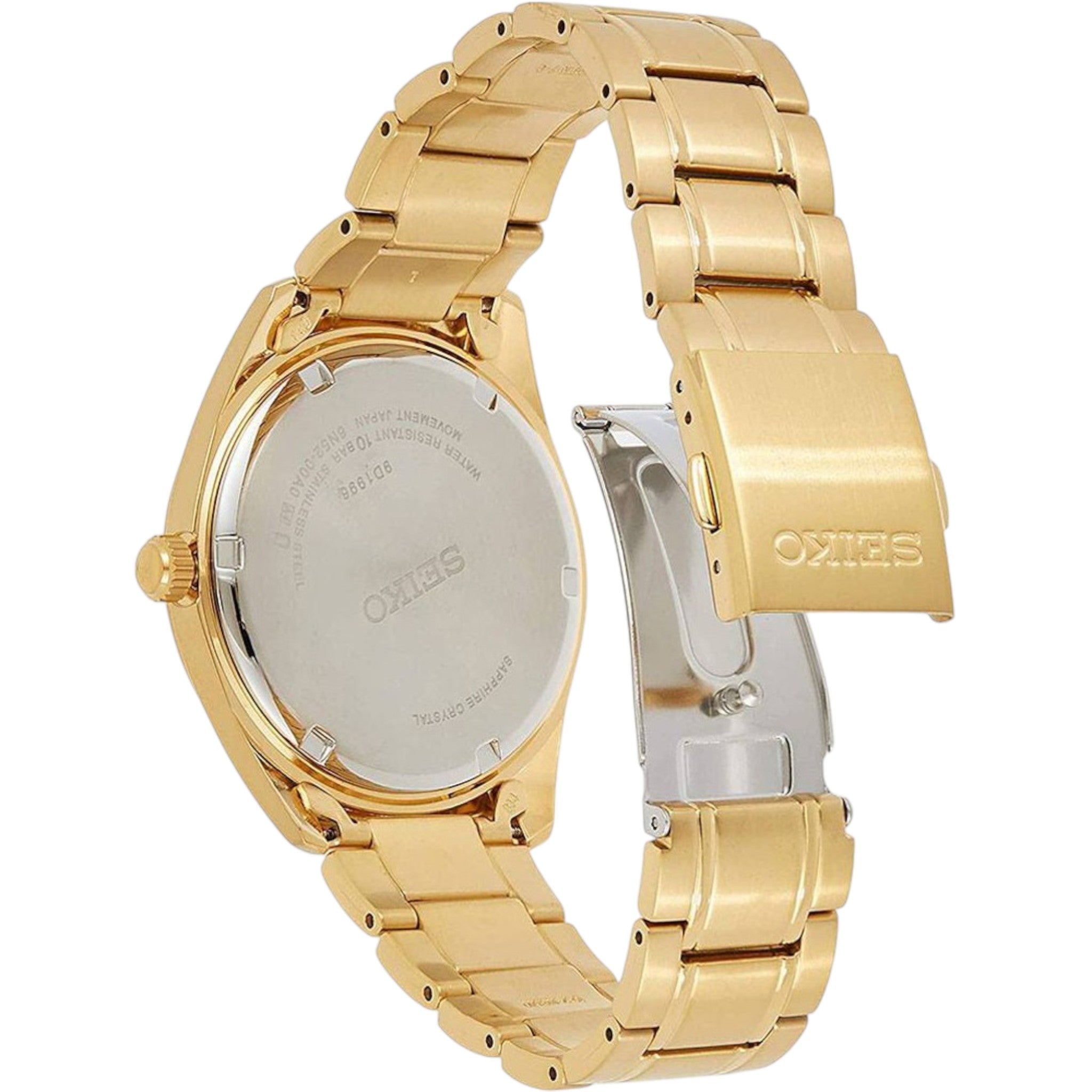 Montre Seiko Classic Homme SUR314P1 Blanc Doré Quartz