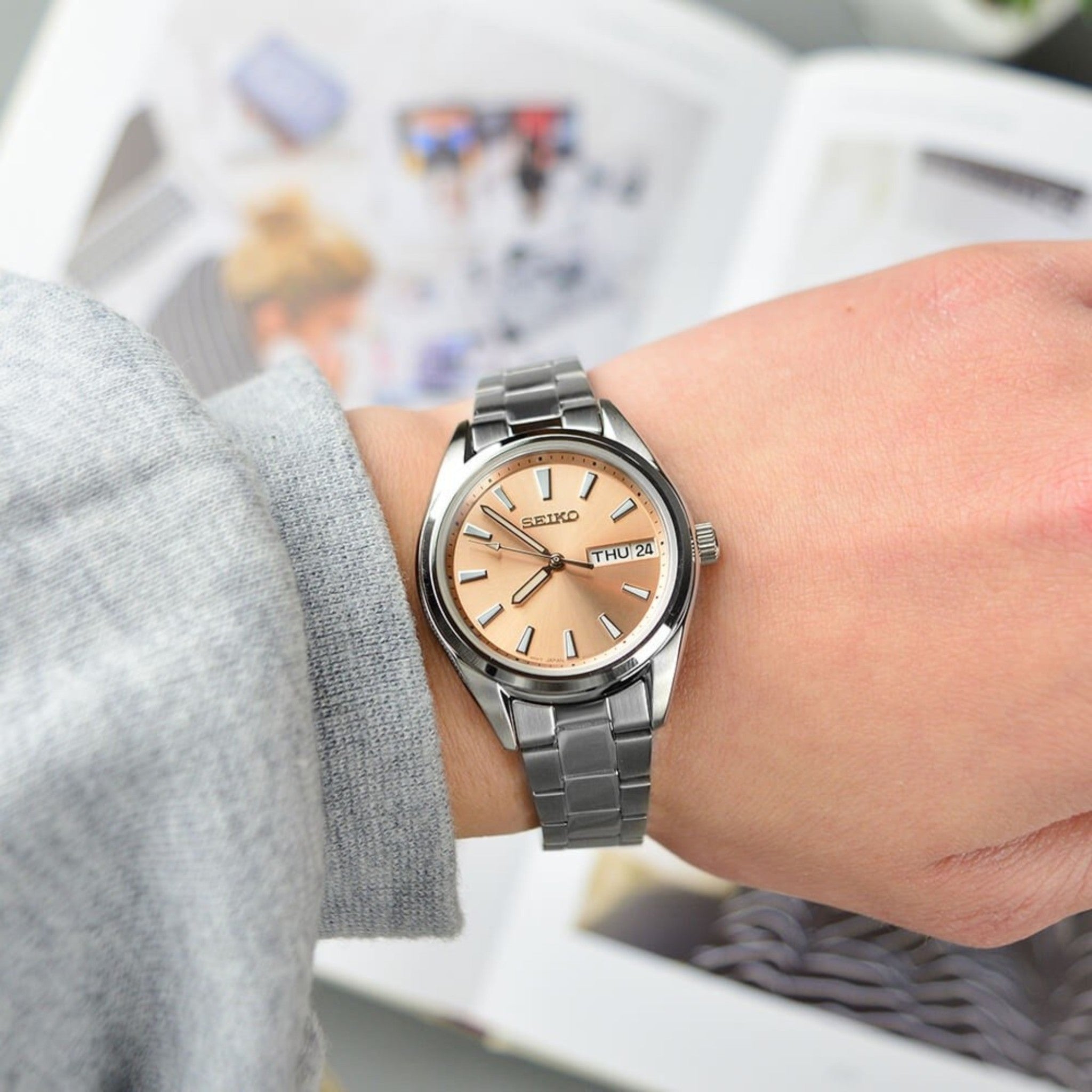 Seiko Neo Classic Women's Watch SUR351P1 Rose Gold Quartz