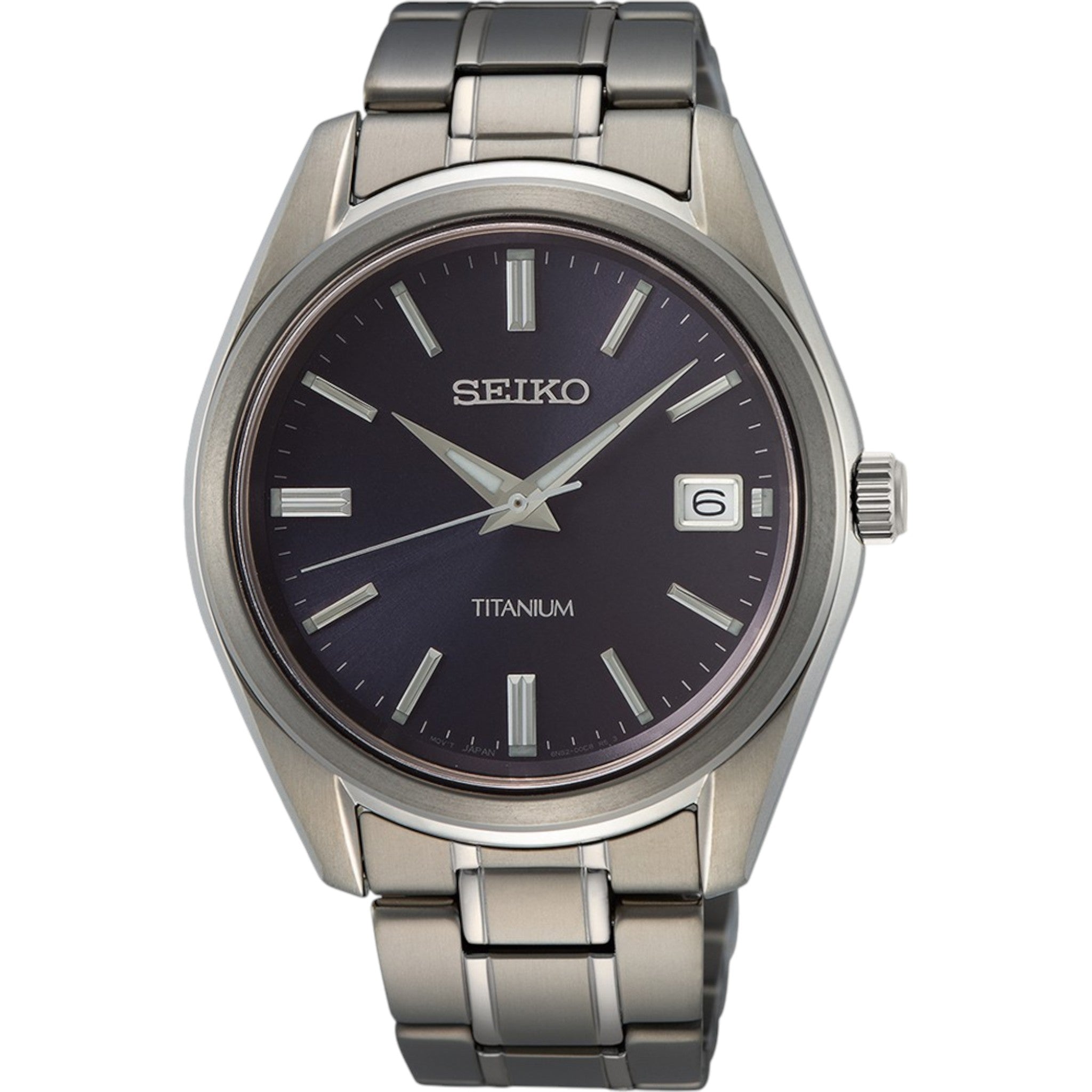 Montre Seiko Classic Homme SUR373P1 Bleu Titane Quartz